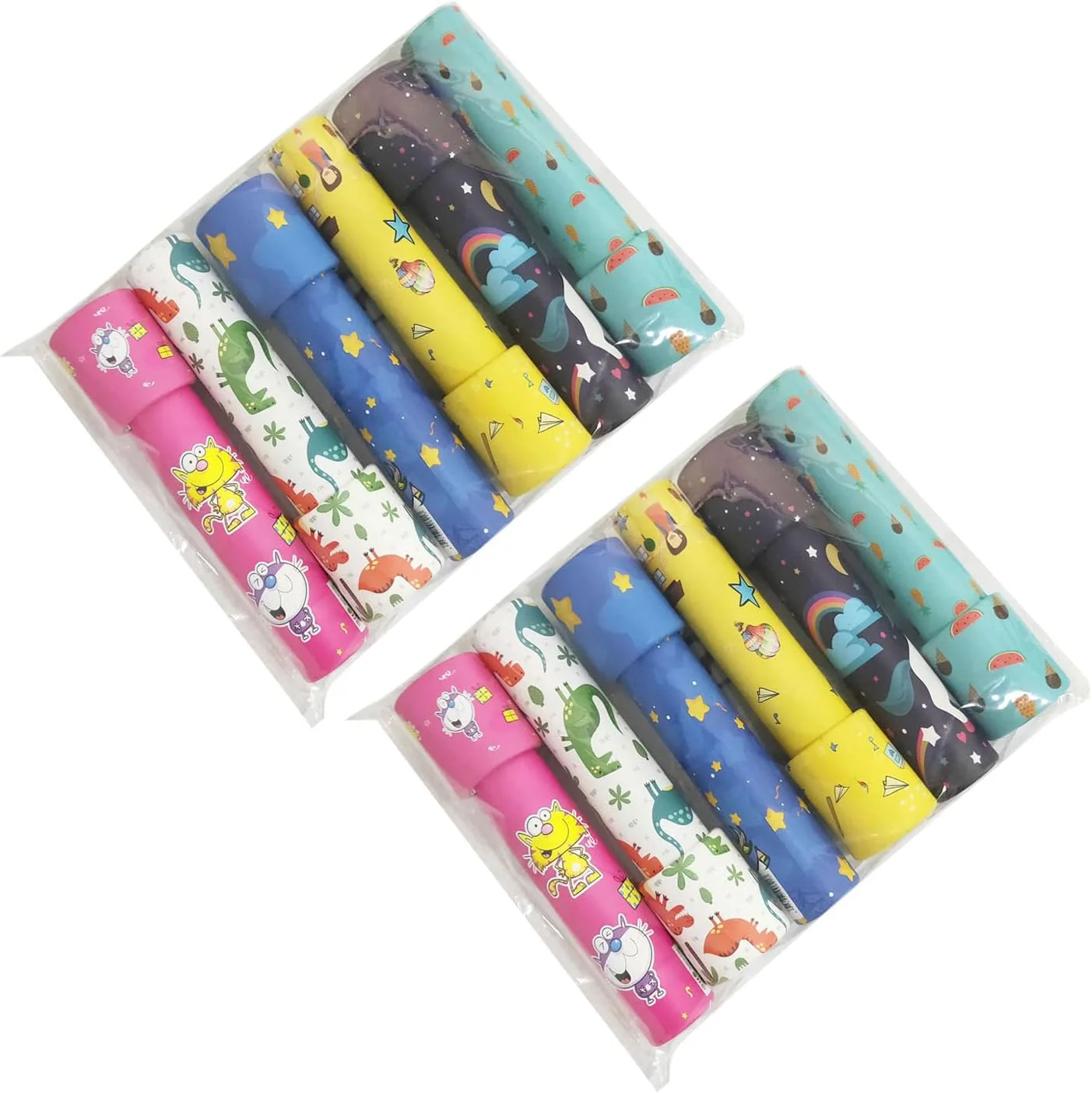 کینسو 12 عددی کالیدوسکوپ قابل حمل رنگارنگ رترو کلاسیک آموزشی اسباب بازی چرخان کالیدوسکوپ برای کودکان