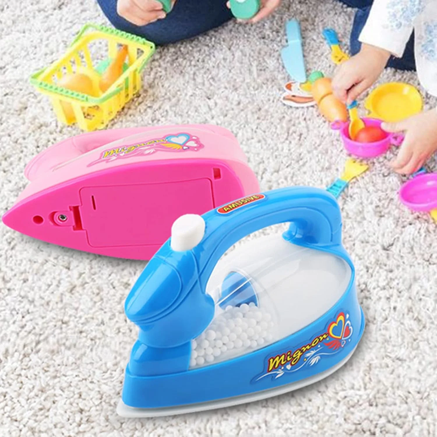 اسباب بازی اتو برقی، اسباب بازی لوازم خانگی برای کودکان 3 سال به بالا (رنگ تصادفی)