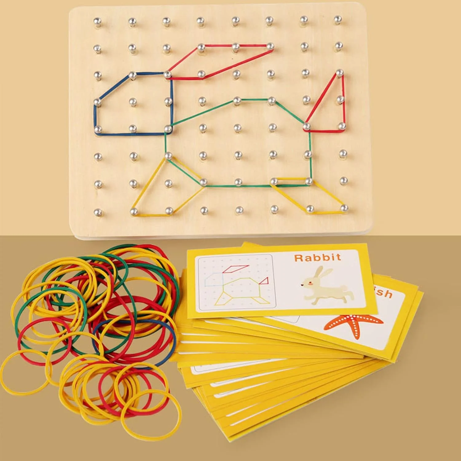 اسباب بازی آموزشی تخته میخکوبی چوبی برای یادگیری کودکان نوپا پسران و دختران اسباب بازی آموزشی تخته میخکوبی چوبی برای یادگیری کودکان نوپا پسران و دختران