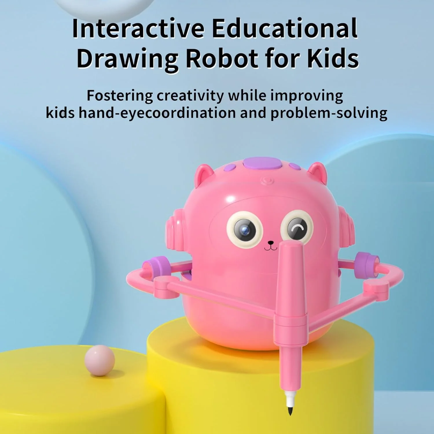ربات نقاشی، ماشین نقاشی آموزشی تعاملی، اسباب بازی های یادگیری نقاشی برای کودکان بالای 3 سال