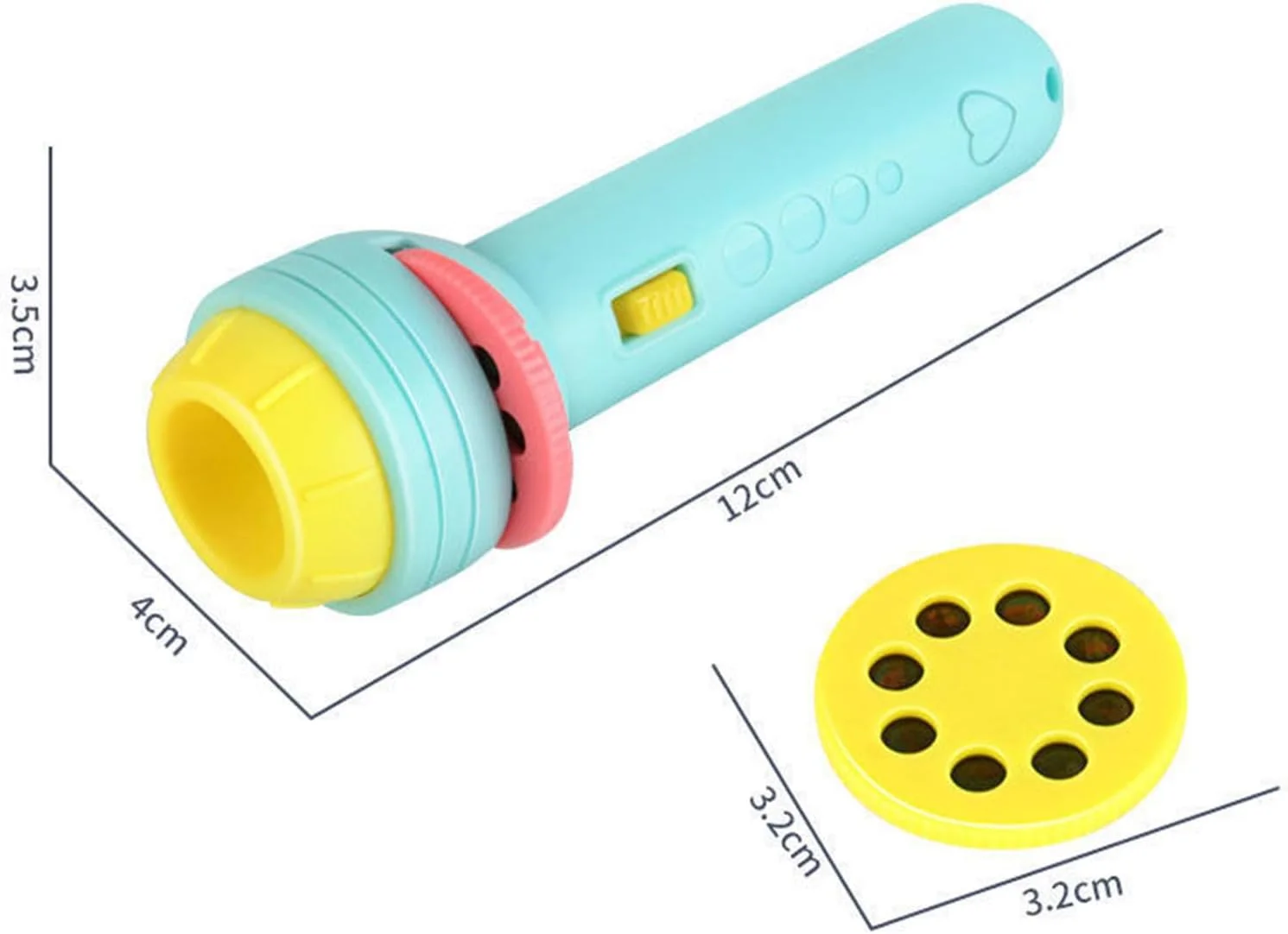 چراغ قوه پروژکتوری کودکان، اسباب بازی درخشان پروژکتور علمی آموزشی زودهنگام برای کودکان بالای 4 سال (مدل آبی با 48 الگو (باتری شامل)) چراغ قوه پروژکتوری کودکان، اسباب بازی درخشان پروژکتور علمی آموزشی زودهنگام برای کودکان بالای 4 سال (مدل آبی با 48 الگو (باتری شامل))