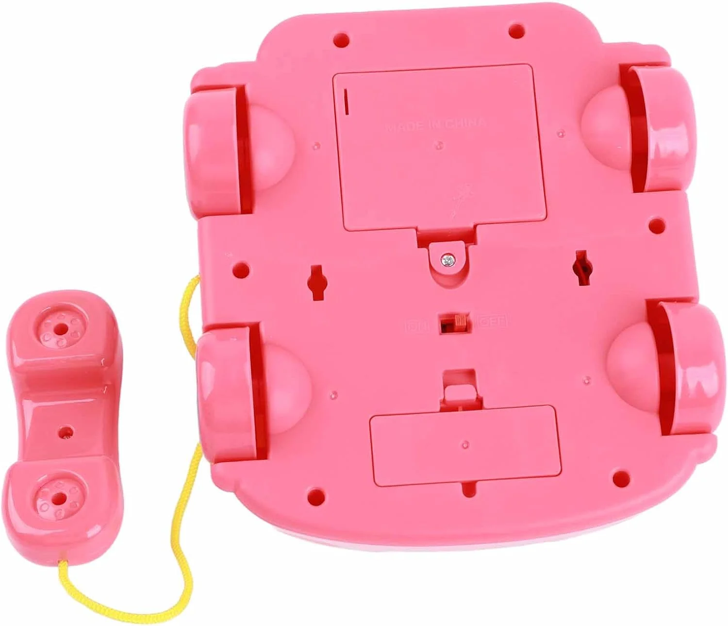 تلفن اسباب بازی کشیدنی کودک، تلفن بازی وانمودی آموزشی برای بازی پیاده روی کودک (صورتی) تلفن اسباب بازی کشیدنی کودک، تلفن بازی وانمودی آموزشی برای بازی پیاده روی کودک (صورتی)