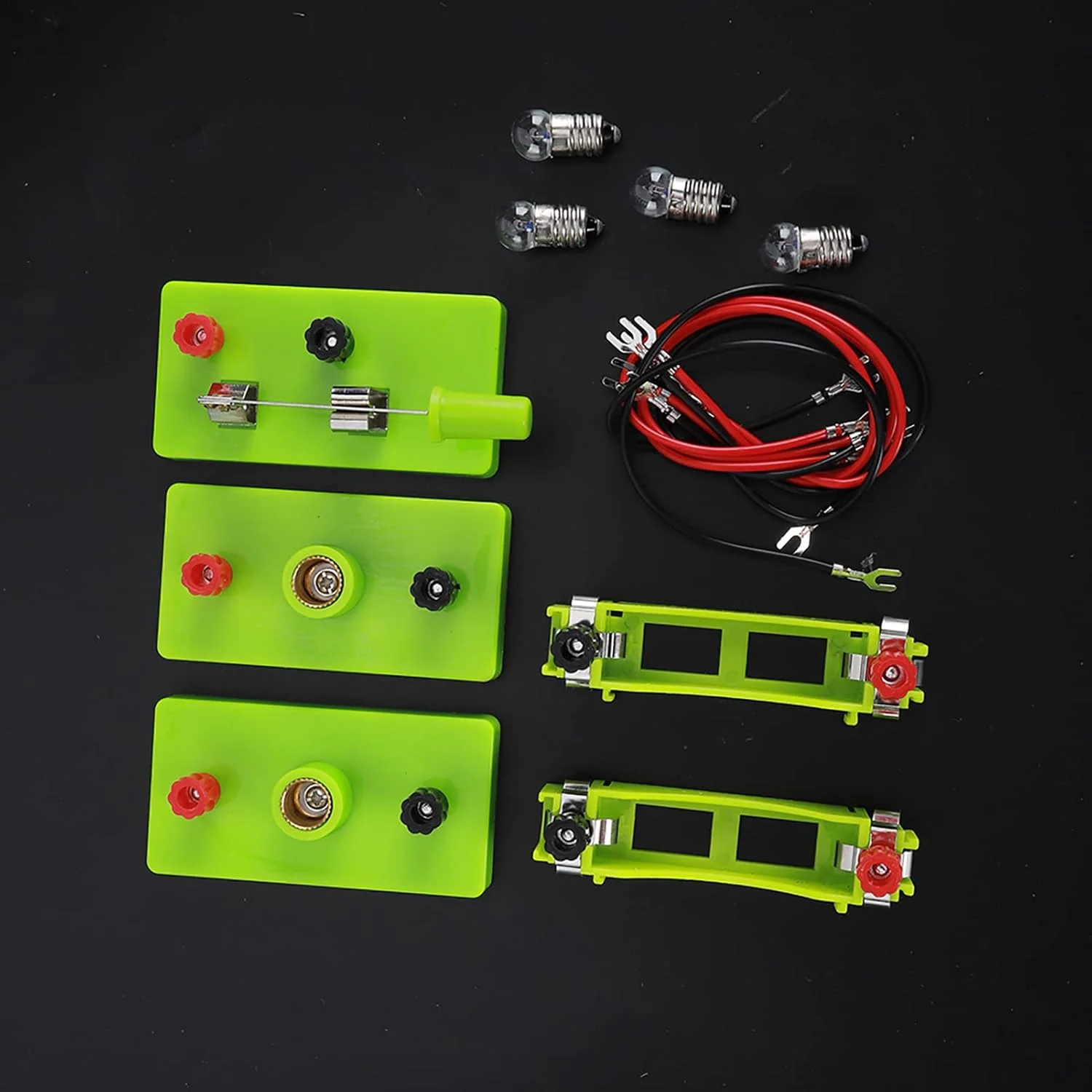 اسباب بازی آموزشی برق، مجموعه مدار موازی سری DIY برای کودکان، اسباب بازی آموزشی آموزش توانایی عملی. جنس: پلاستیک، مناسب برای کودکان بالای 4 سال (مدار