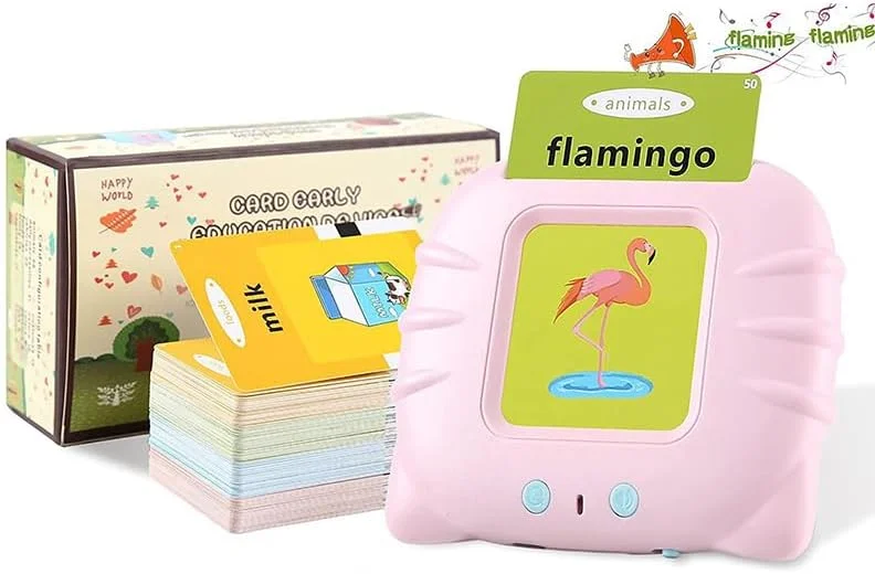 اسباب بازی های فلش کارت سخنگو برای کودکان نوپا، اسباب بازی های آموزشی برای کودکان مبتلا به اوتیسم (صورتی) اسباب بازی های فلش کارت سخنگو برای کودکان نوپا، اسباب بازی های آموزشی برای کودکان مبتلا به اوتیسم (صورتی)