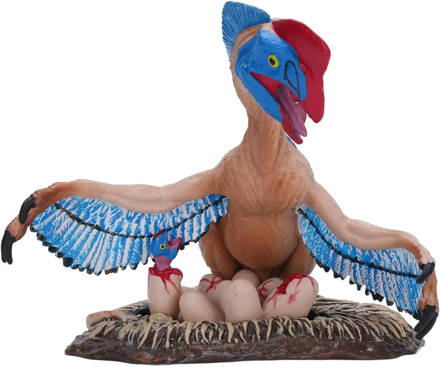 اسباب بازی دایناسور اوویراپتور، مدل آموزشی فیگورین برای کودکان (آبی)