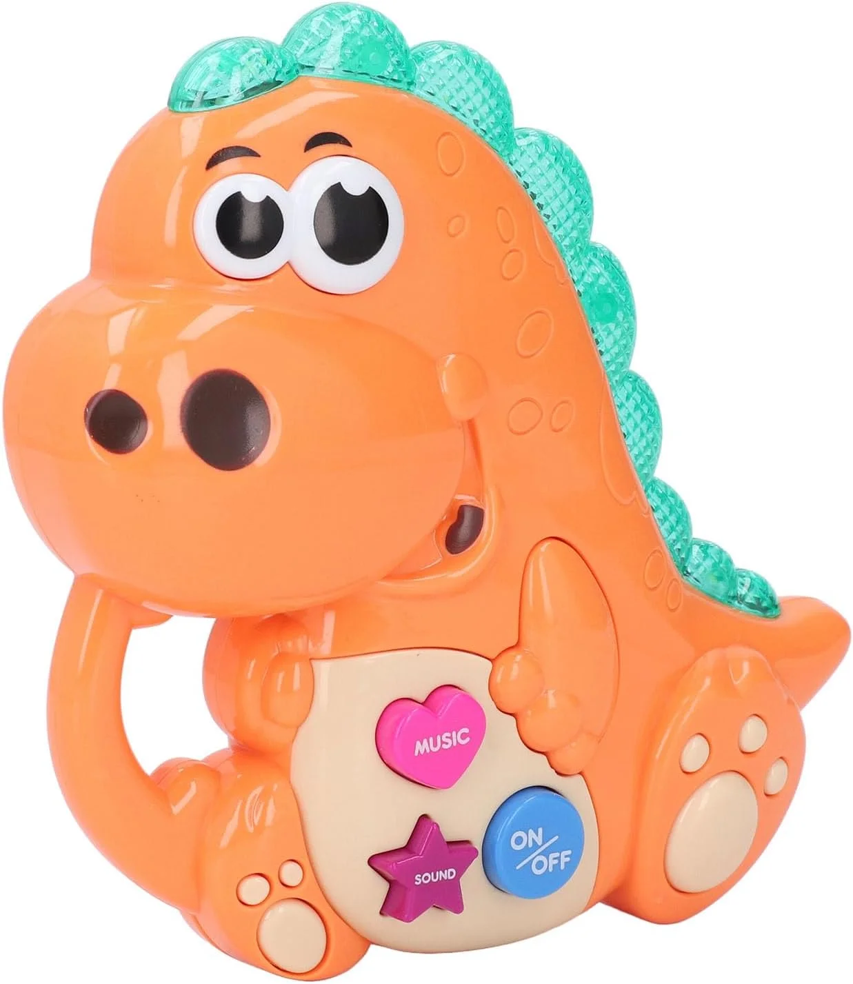 اسباب بازی پیانو کودک، اسباب بازی های موزیکال چراغ دار، کیبورد پیانو آموزشی برای کودکان نوپا (نارنجی)