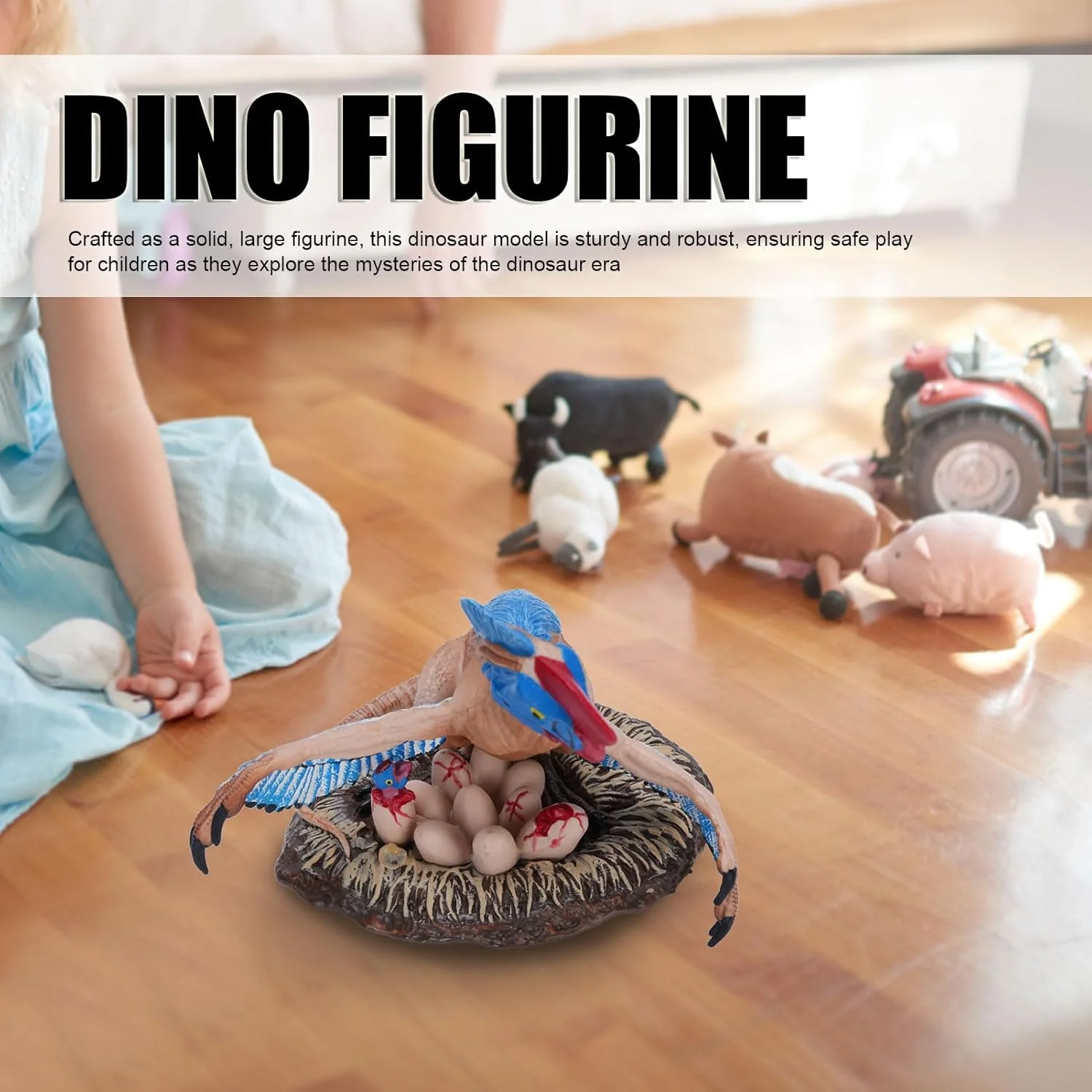 اسباب بازی دایناسور اوویراپتور، مدل آموزشی فیگورین برای کودکان (آبی) اسباب بازی دایناسور اوویراپتور، مدل آموزشی فیگورین برای کودکان (آبی)