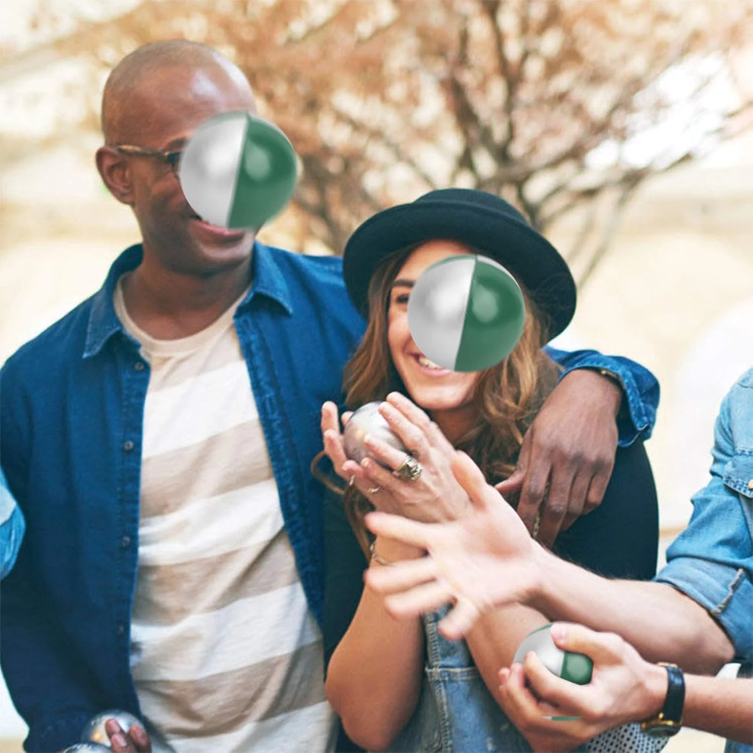 توپ شعبده بازی Keenso، مجموعه 3 عددی توپ پرتاب شعبده بازی نمایش های گوناگون، اسباب بازی آموزشی پازلی تفریحی ورزشی سرپوشیده (سبز/نقره ای) توپ شعبده بازی Keenso، مجموعه 3 عددی توپ پرتاب شعبده بازی نمایش های گوناگون، اسباب بازی آموزشی پازلی تفریحی ورزشی سرپوشیده (سبز/نقره ای)