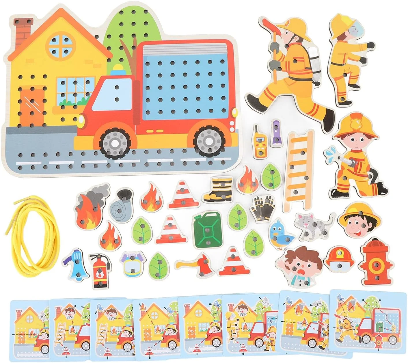 اسباب بازی صحنه بندبازی، اسباب بازی آموزشی چوبی برای یادگیری زودهنگام کودکان