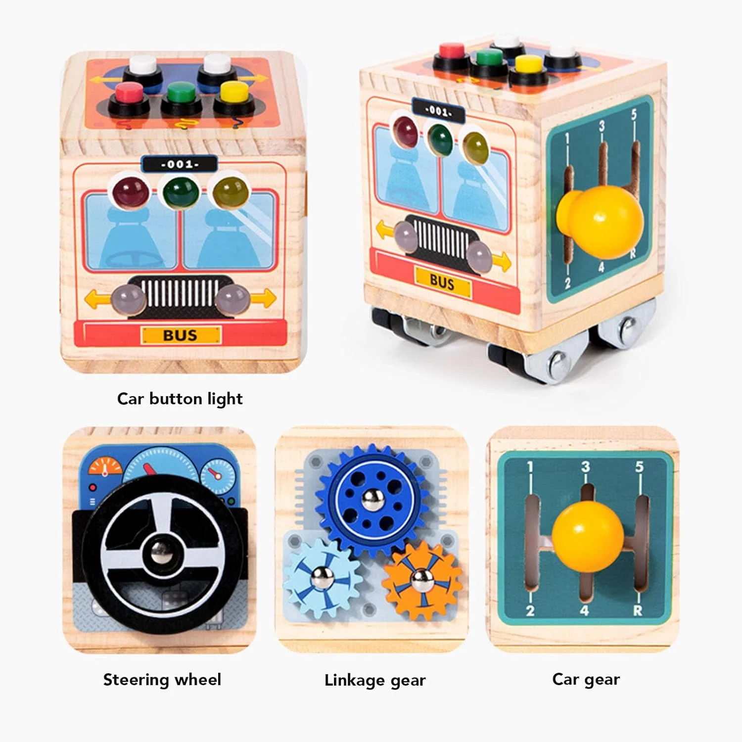 تخته مکعب فعالیت، اسباب بازی های آموزشی، اسباب بازی حسی برای کودکان نوپا