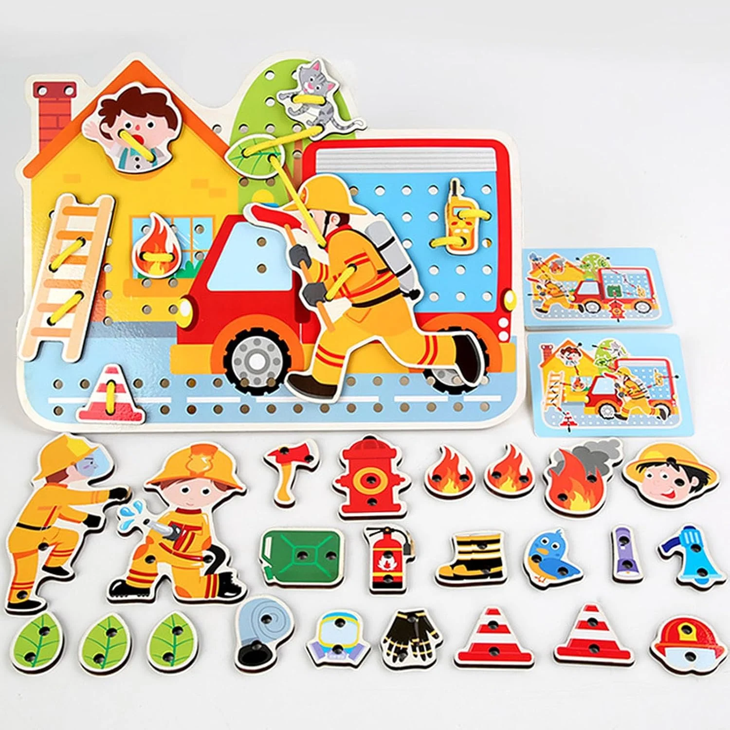 اسباب بازی صحنه بندبازی، اسباب بازی آموزشی چوبی برای یادگیری زودهنگام کودکان