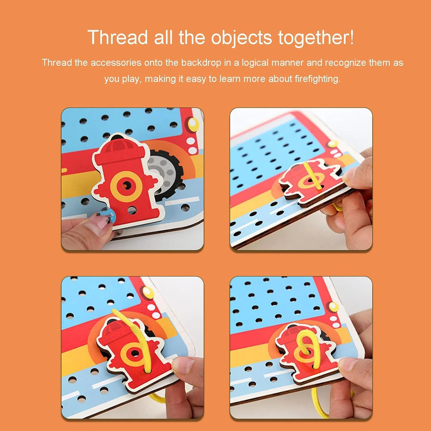 اسباب بازی صحنه بندبازی، اسباب بازی آموزشی چوبی برای یادگیری زودهنگام کودکان