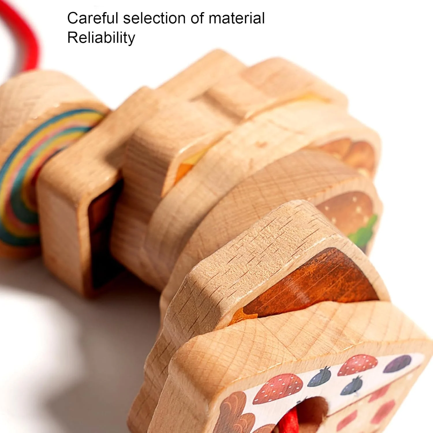 اسباب بازی مهره های چوبی بنددار، اسباب بازی آموزشی برای کودکان نوپا، با توسعه مفاهیم ریاضی و مهارت های حل مسئله اسباب بازی مهره های چوبی بنددار، اسباب بازی آموزشی برای کودکان نوپا، با توسعه مفاهیم ریاضی و مهارت های حل مسئله