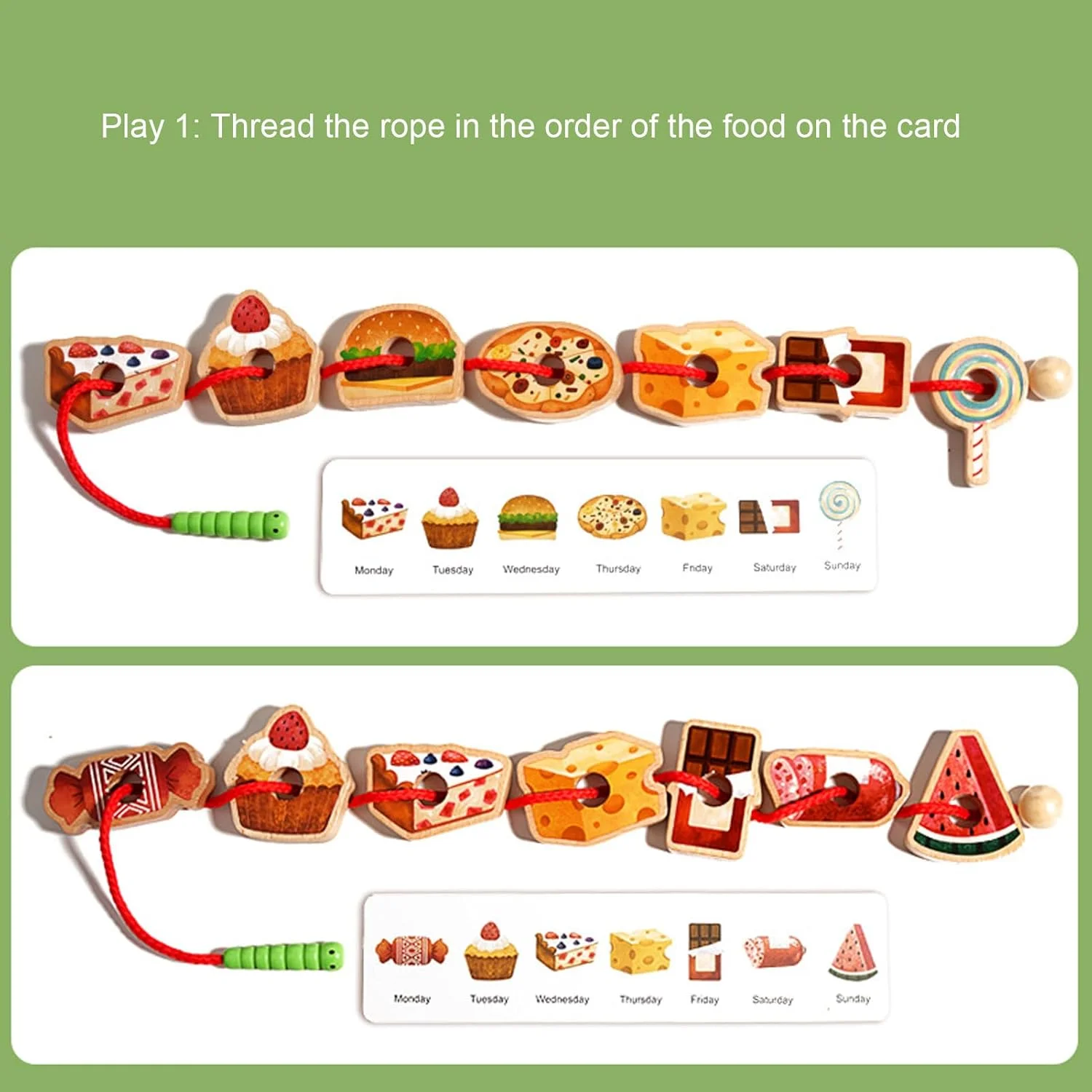 اسباب بازی مهره های چوبی بنددار، اسباب بازی آموزشی برای کودکان نوپا، با توسعه مفاهیم ریاضی و مهارت های حل مسئله اسباب بازی مهره های چوبی بنددار، اسباب بازی آموزشی برای کودکان نوپا، با توسعه مفاهیم ریاضی و مهارت های حل مسئله