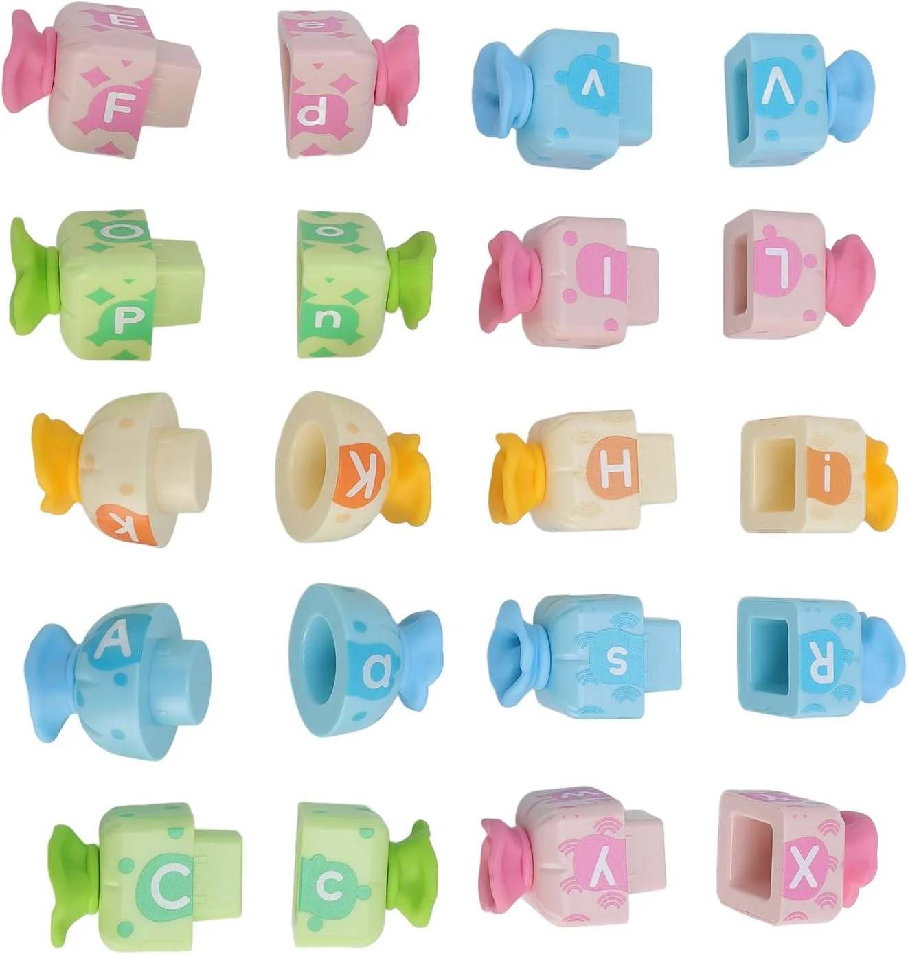 اسباب بازی پازل تطبیق حروف الفبا، بازی آموزشی سرگرم کننده ABC، اسباب بازی چیدنی آموزشی پیش دبستانی برای آموزش در خانه