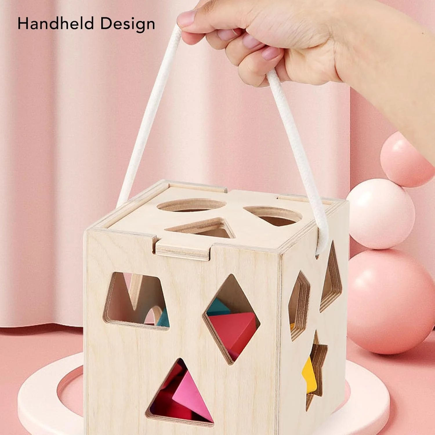 اسباب بازی تطبیق اشکال، اسباب بازی شناختی رنگی چوبی با 13 سوراخ برای کودکان بالای 1 سال اسباب بازی تطبیق اشکال، اسباب بازی شناختی رنگی چوبی با 13 سوراخ برای کودکان بالای 1 سال