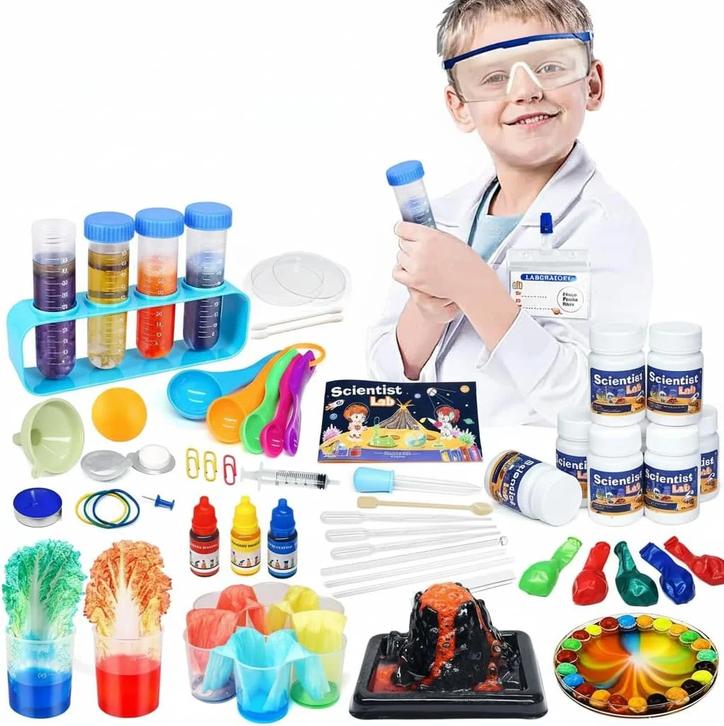 کیت علمی کودکان SYOSI، اسباب بازی های STEM، کیت های علمی برای کودکان 6-8-12 سال، 36 آزمایش علمی بازی های آموزشی، 60+ قطعه اسباب بازی علمی برای کودکان، هدیه کریسمس، هدیه تولد برای کودکان 6-12 ساله