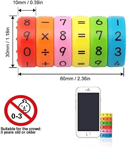 سیلندر آموزشی حساب مغناطیسی SYOSI، 2 عددی، بلوک های بازی اعداد برای تقویت هوش و توسعه مغز کودکان، اسباب بازی ریاضی مغناطیسی DIY