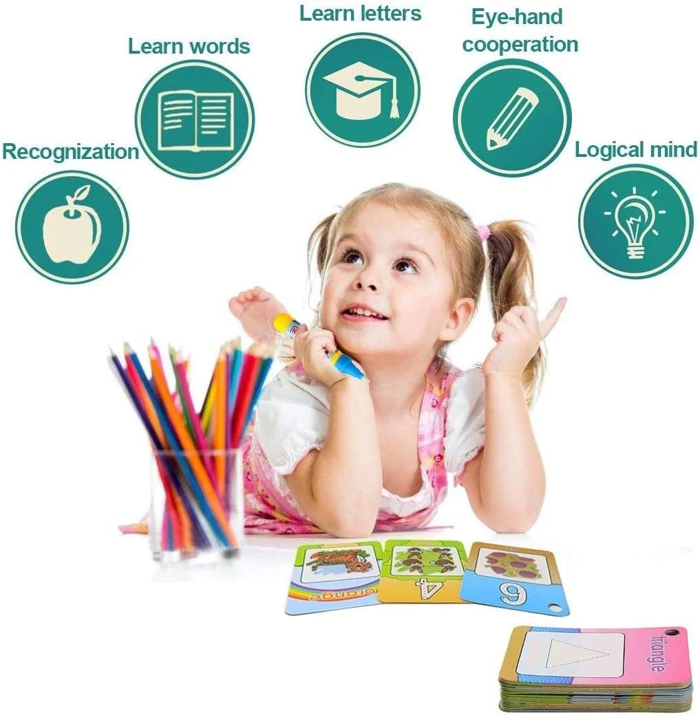 کارت های رنگ آمیزی با آب کول پلی SYOSI، آموزش اعداد، اشکال و رنگ ها، اسباب بازی نقاشی با آب مناسب برای کودکان