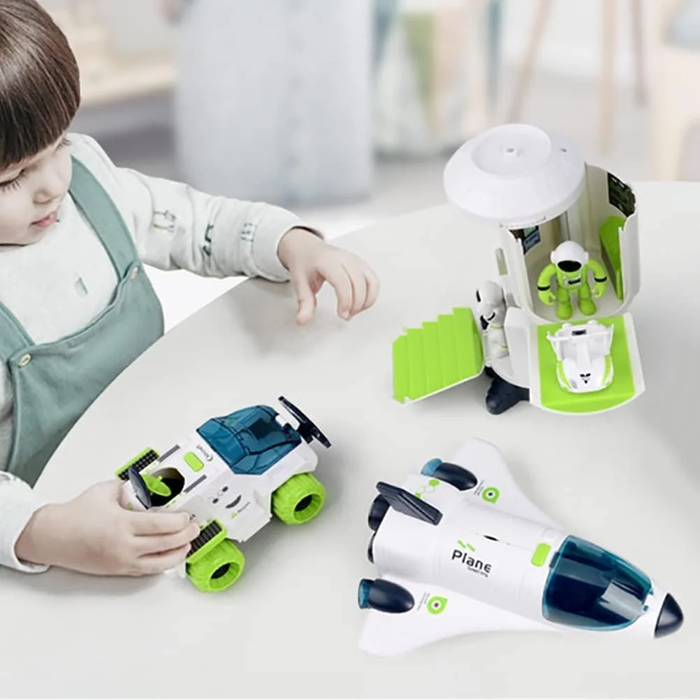 مجموعه اسباب بازی سفینه فضایی فضانورد نالاکال، شاتل موشکی، کیت اسباب بازی شاتل فضایی اکتشاف مریخ، اسباب بازی سفینه فضایی نقش آفرینی فضانورد برای پسران و دختران، اسباب بازی های آموزشی برای کودکان