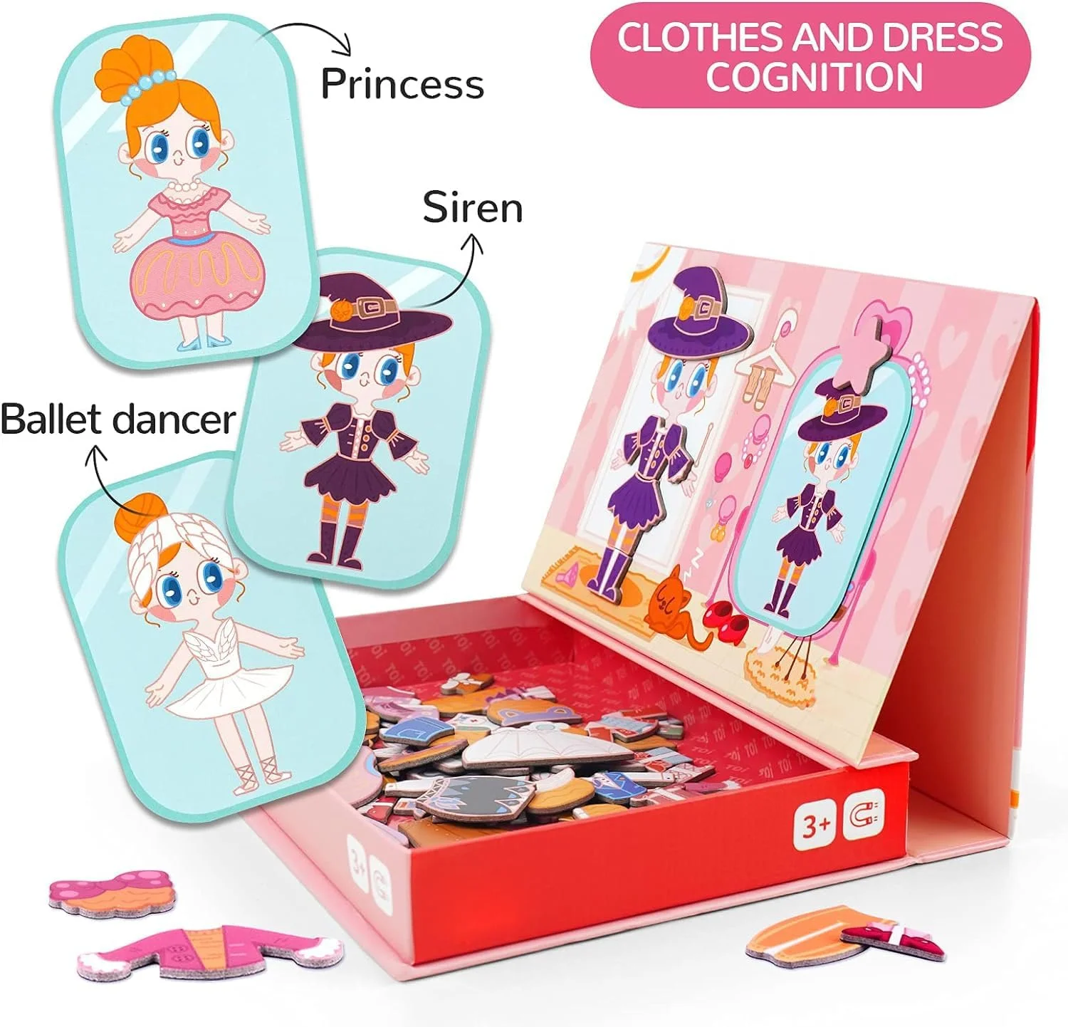 مجموعه پازل آهنربایی SYOSI برای کودکان 3 تا 8 سال، اسباب بازی آموزشی تعاملی با صفحه بازی، فعالیت مسافرتی قابل حمل برای کودکان نوپا، بازی سرگرم کننده یادگیری برای دختران مجموعه پازل آهنربایی SYOSI برای کودکان 3 تا 8 سال، اسباب بازی آموزشی تعاملی با صفحه بازی، فعالیت مسافرتی قابل حمل برای کودکان نوپا، بازی سرگرم کننده یادگیری برای دختران