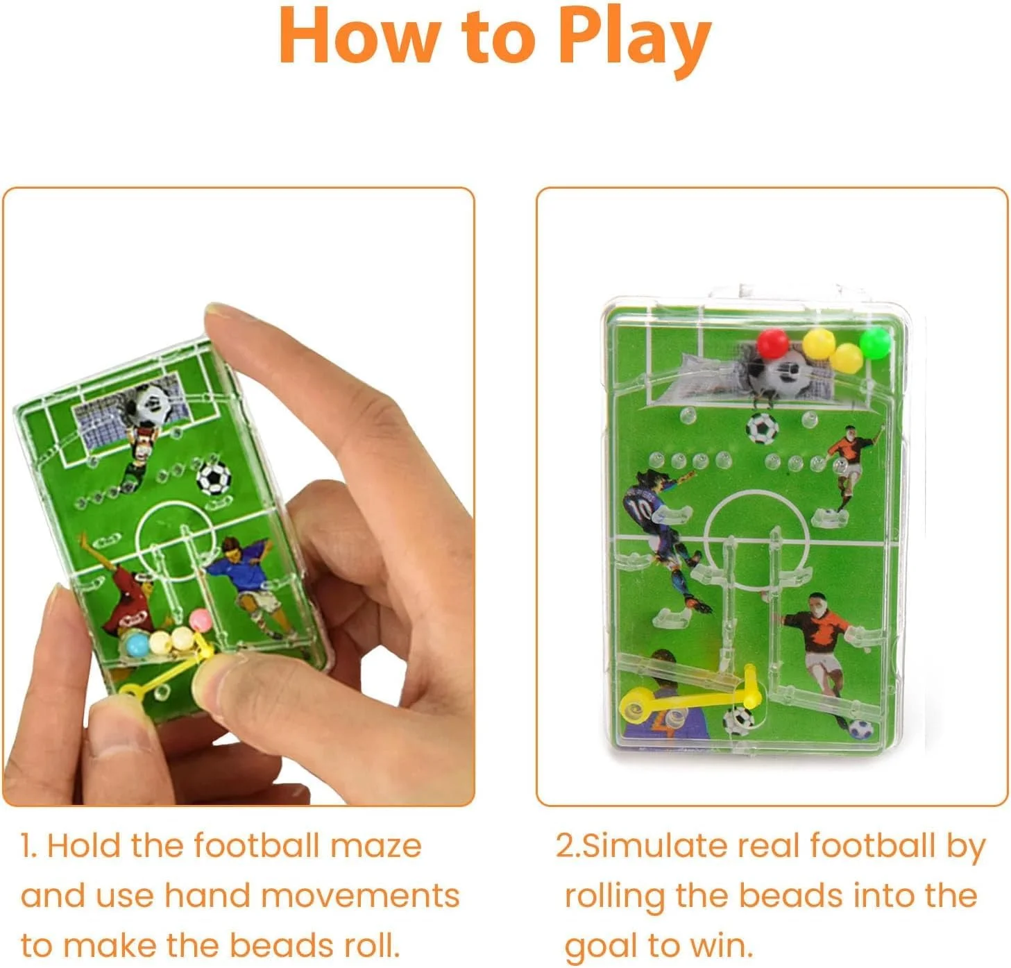 اسباب بازی پین بال فوتبال کوچک NALACAL، بازی پازل مارپیچ آموزشی دستی، ماشین پین بال، بازی های دستی قابل حمل برای کودکان و اسباب بازی های میز اداری، هدیه مهمانی فوتبال. (40 عدد)