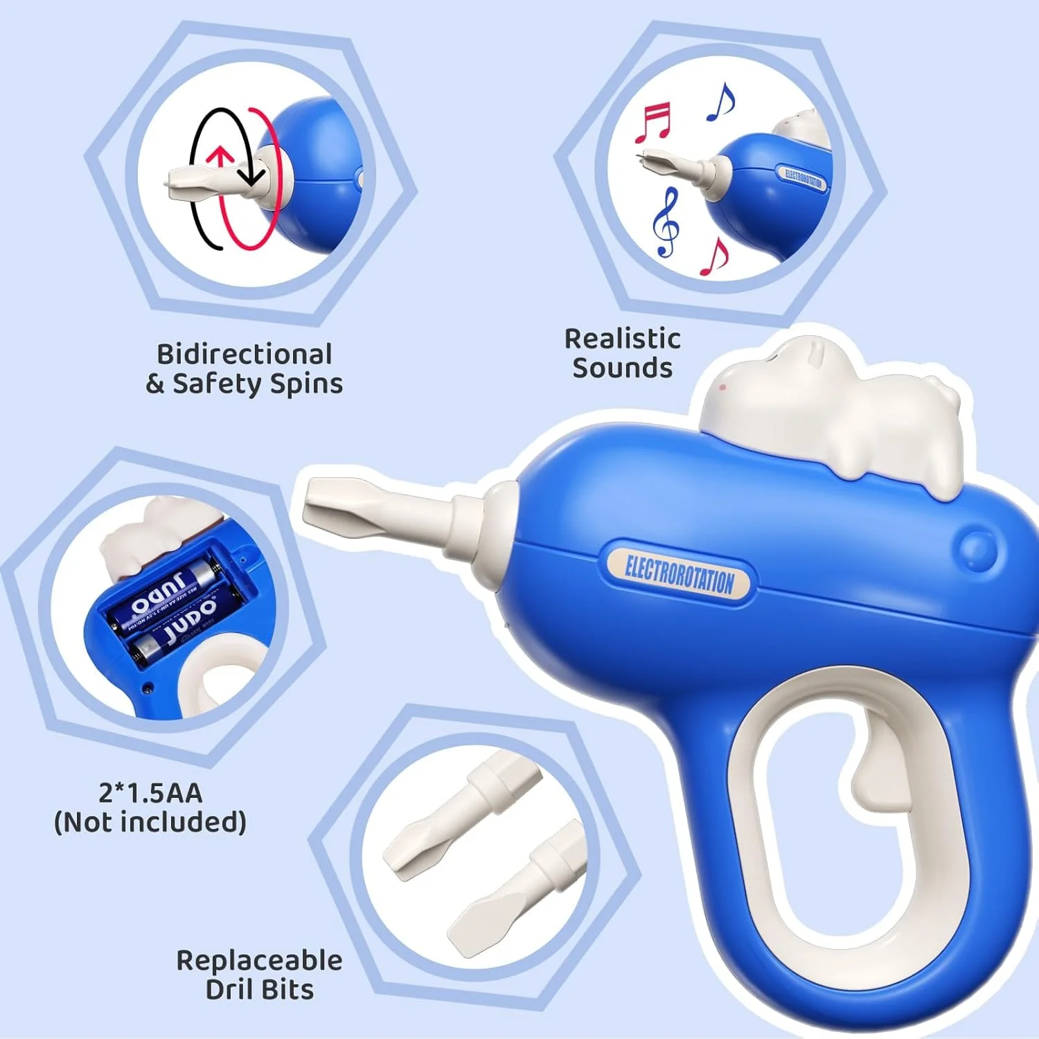جعبه ابزار اسباب بازی کودکان به همراه دریل، اسباب بازی آموزشی برای کودکان 3 سال به بالا، اسباب بازی های ساختنی مناسب کودکان نوپا، هدیه مناسب برای کریسمس، تولد و روز خانواد
