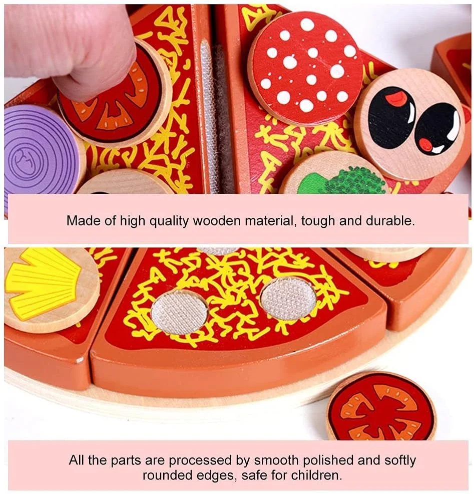 اسباب بازی پیتزا سبزیجات NALACAL، مجموعه غذای بازی پیتزا DIY برای اسباب بازی های نقش آفرینی برای کودکان، هدیه آموزشی و یادگیری