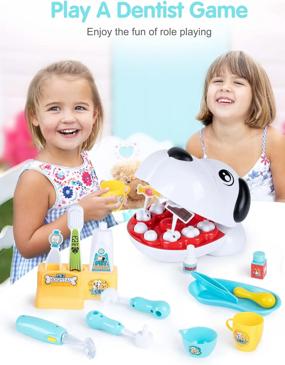 اسباب بازی های کودکان NALACAL، مجموعه 17 عددی پزشکی شبیه سازی شده، اسباب بازی نقش آفرینی، اسباب بازی های سرگرم کننده آموزشی برای کودکان پسر و دختر 3، 4، 5، 6 ساله