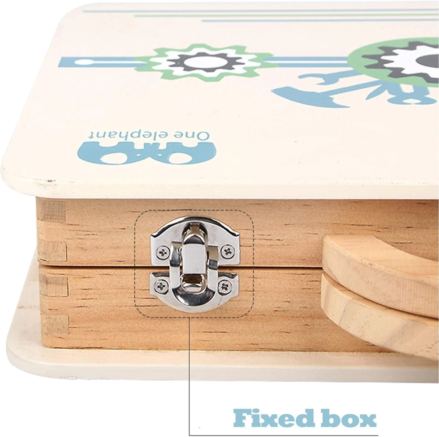 مجموعه ابزار چوبی ۴۳ تکه NALACAL، اسباب بازی ساخت و ساز برای کودکان نوپا، مجموعه نقش آفرینی برای پسران و دختران ۳، ۴ و ۵ ساله، اسباب بازی آموزشی برای رشد اولیه