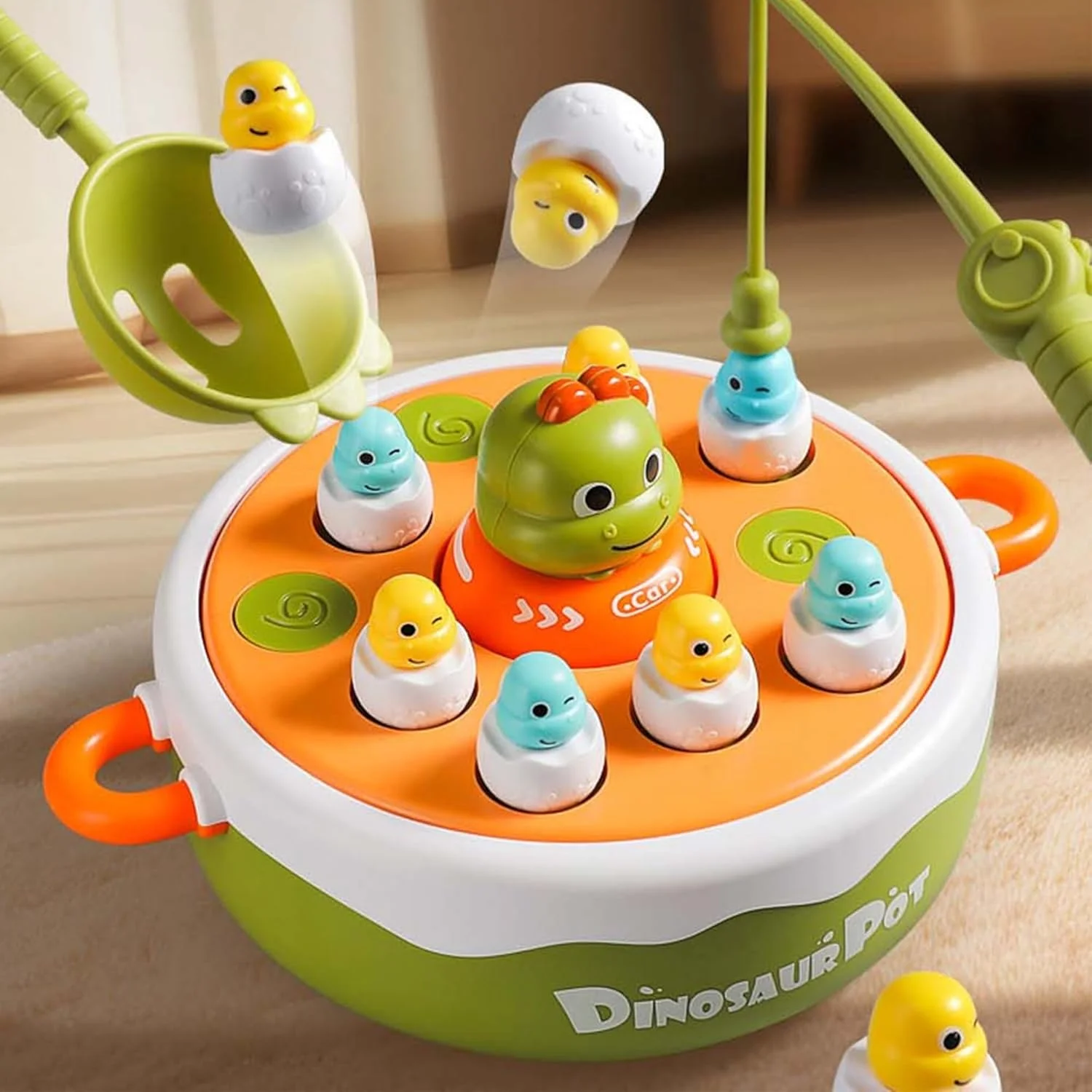 مجموعه اسباب بازی چند منظوره دایناسور NALACAL - آموزشی و سرگرم کننده! ماهیگیری، گرفتن دایناسورهای جهنده و بولینگ دایناسور - برای کودکانی که عاشق دایناسورها هستند