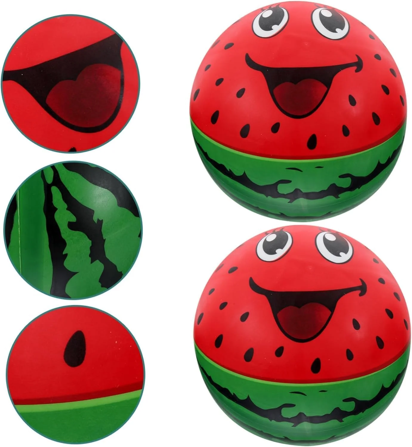 مجموعه توپ بادی ساحلی - 2 عدد اسباب بازی آبی برای استخر و بازی های تابستانی (هندوانه)