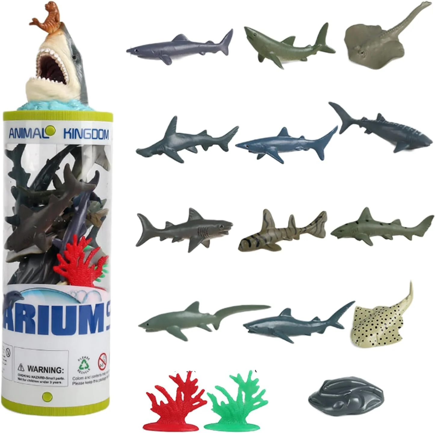 مدل فیگور حیوانات دریایی اقیانوس، مجموعه 15 عددی، اسباب بازی حیوانات، مینی فیگور حیوانات اقیانوسی، فیگور کوسه و نهنگ واقعی، اسباب بازی حمام، تاپر کیک حیوانات دریایی برای کودکان و خردسالان، هدیه