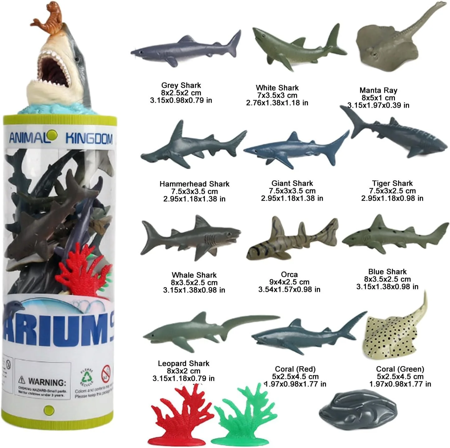 مدل فیگور حیوانات دریایی اقیانوس، مجموعه 15 عددی، اسباب بازی حیوانات، مینی فیگور حیوانات اقیانوسی، فیگور کوسه و نهنگ واقعی، اسباب بازی حمام، تاپر کیک حیوانات دریایی برای کودکان و خردسالان، هدیه