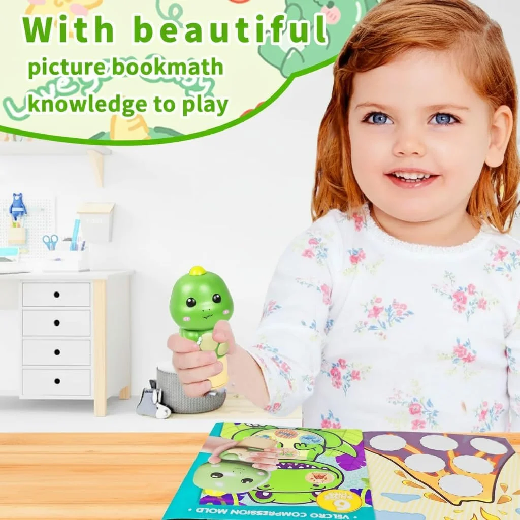 کتاب استیکر، استیکرهای سرگرم‌کننده و رنگارنگ، پد فعالیت و 100 استیکر، اسباب‌بازی هنری و کاردستی، شخصیت کلکسیونی - اسباب‌بازی خلاقانه برای سفر، مناسب برای پسران و دختران 3 سال به بالا (دایناسور)