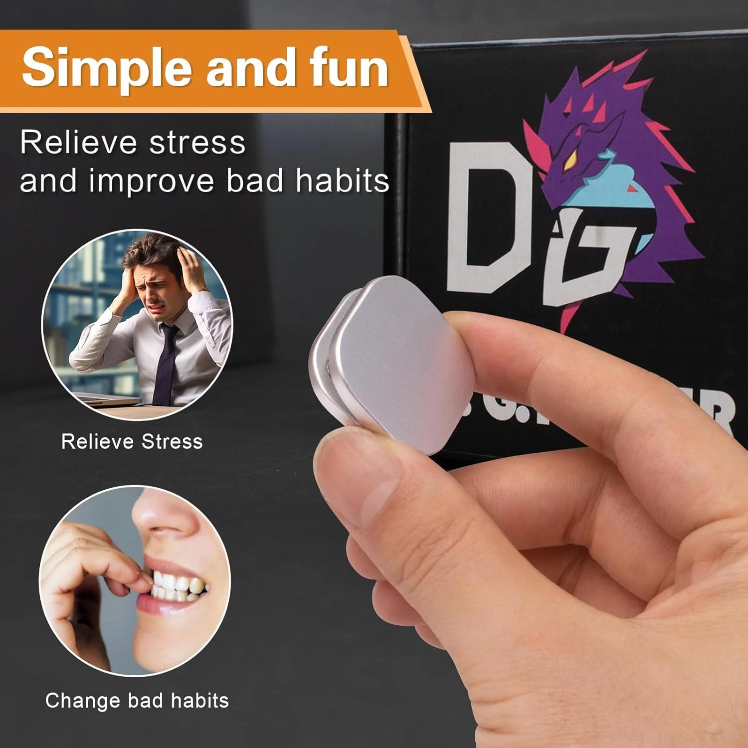 اسلایدر انگشتی فلزی کوچک NALACAL - اسباب بازی مغناطیسی برای کاهش اضطراب و استرس، افزایش تمرکز و خلاقیت برای آقایان و پسران