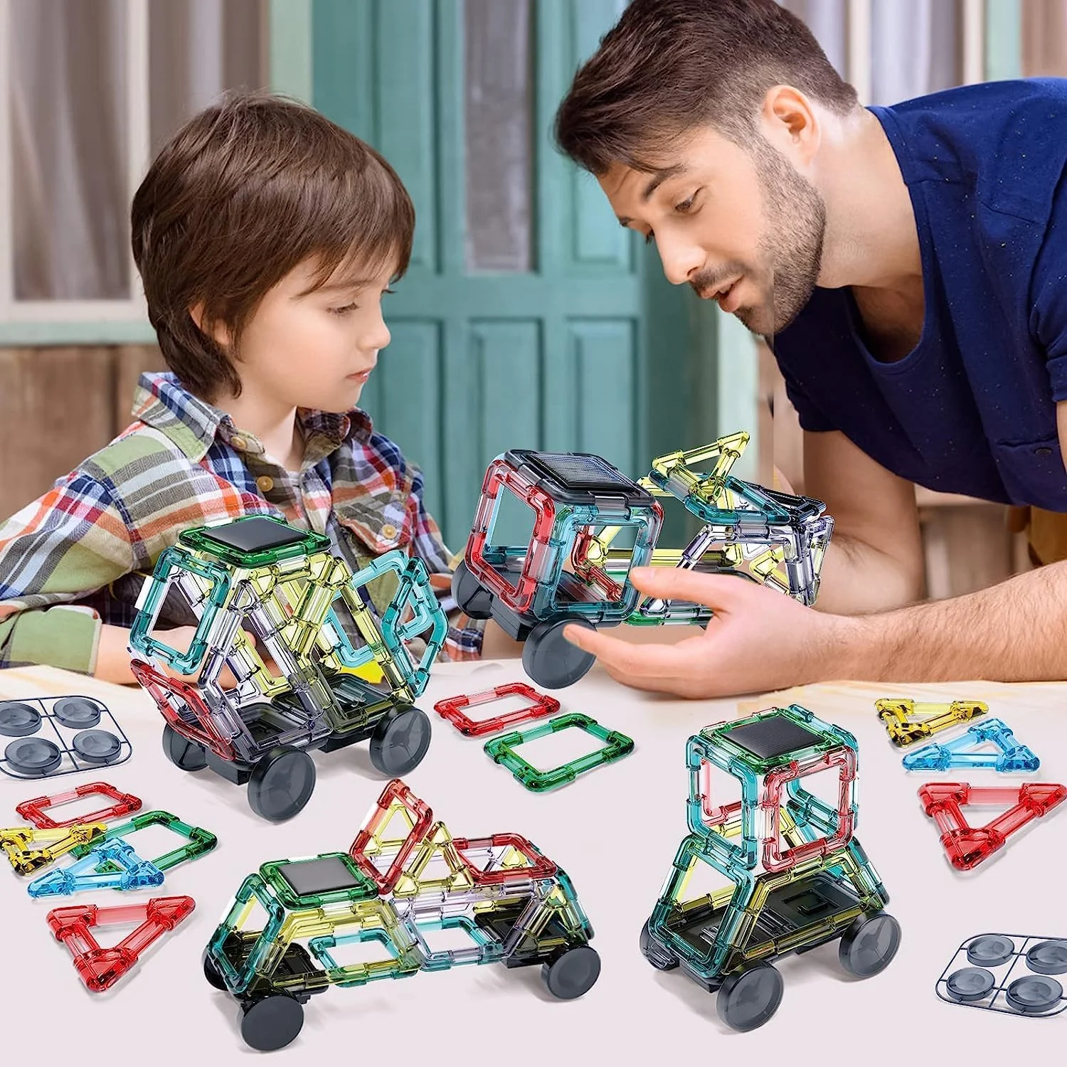 پروژه های STEM ماشین خورشیدی NALACAL برای کودکان، 16 در 1 اسباب بازی های خلاقانه آموزشی، اسباب بازی های ساختنی برای پسران و دختران نوجوان 8-14 ساله، 90 قطعه