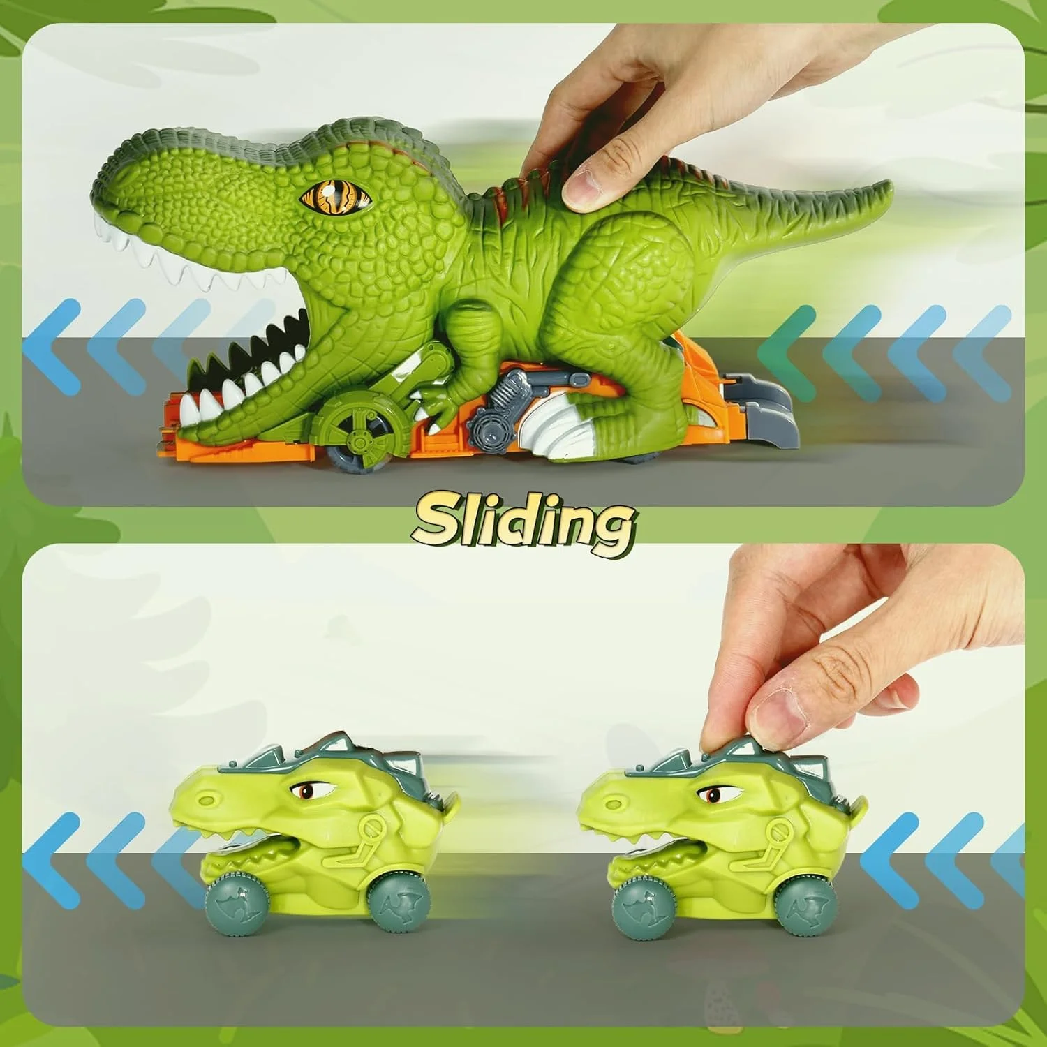 اسباب بازی دایناسور برای پسران، اسباب بازی کودکان برای هدیه پسران 3، 4 و 5 ساله، 6 فیگور دایناسور، 4 ماشین حمل دایناسور، 1 تخم دایناسور، هدیه اسباب بازی برای تولد سال نو دختران و پسران 3، 4 و 5 ساله