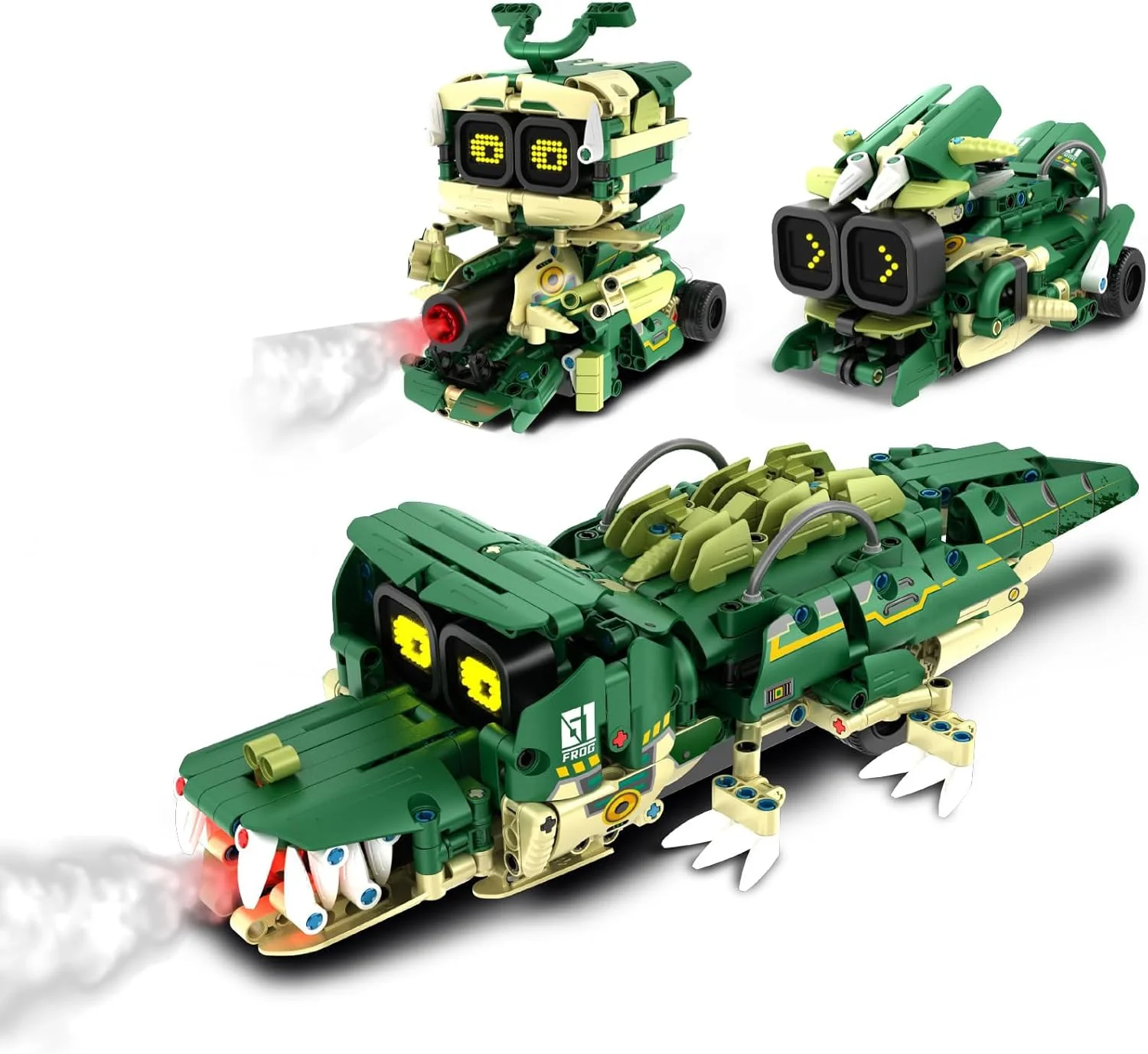 مجموعه اسباب بازی های ساختنی STEM، کیت ربات ساختنی 3 در 1 با کنترل از راه دور و اپلیکیشن برای کودکان به همراه اسپری موزیکال، مجموعه 513 قطعه بلوک ساختمانی، کیت های STEM برای کودکان 6-14 سال، ایده های هدیه تولد و کریسمس برای پسران و دختران