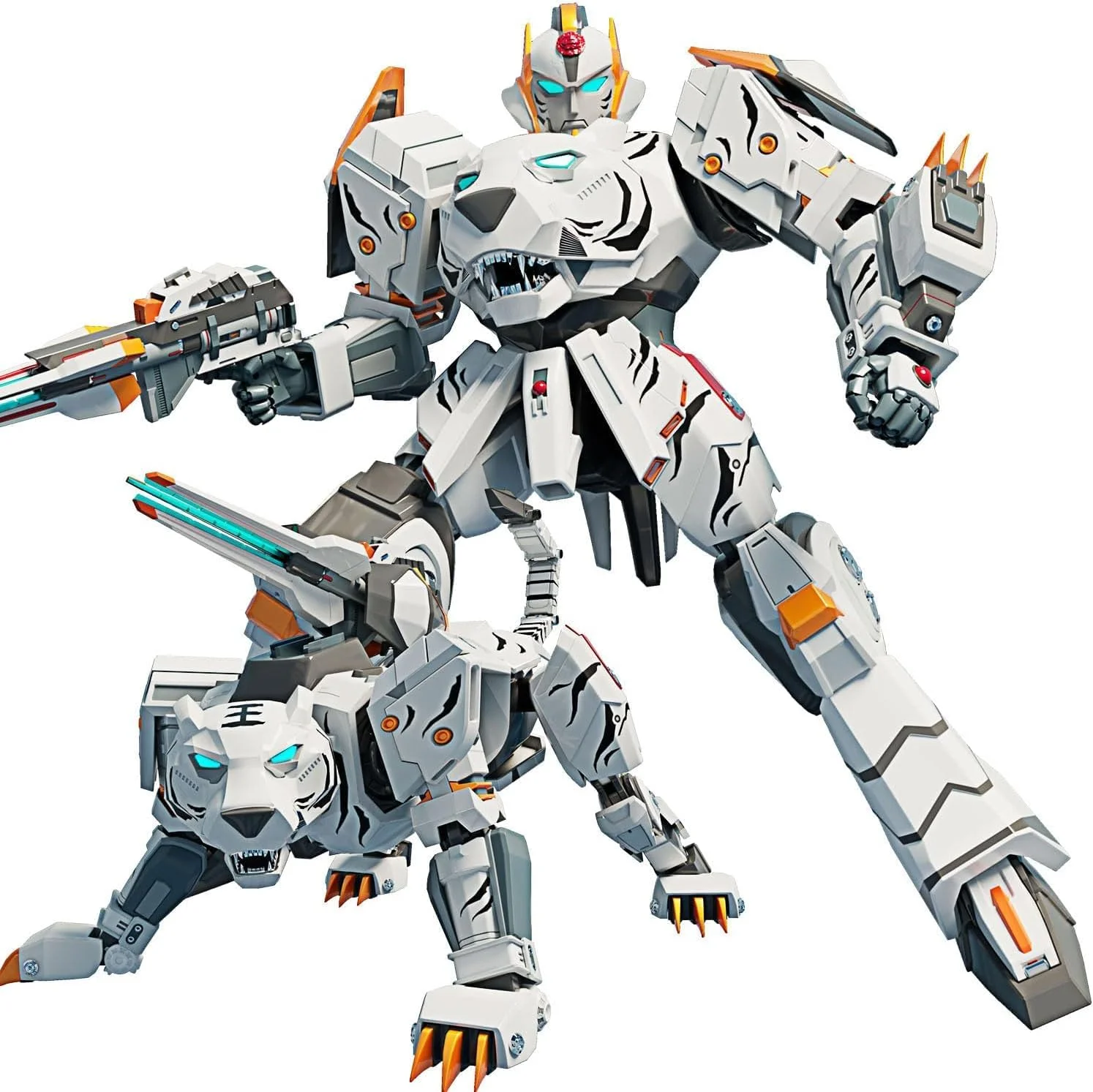 مدل ربات تغییر شکل حیوانات NALACAL، فیگور مونتاژ تغییر شکل ببری، مناسب برای پسران و دختران 6 تا 10 ساله، ایده آل برای تولدها، جشن فارغ التحصیلی، مدرسه