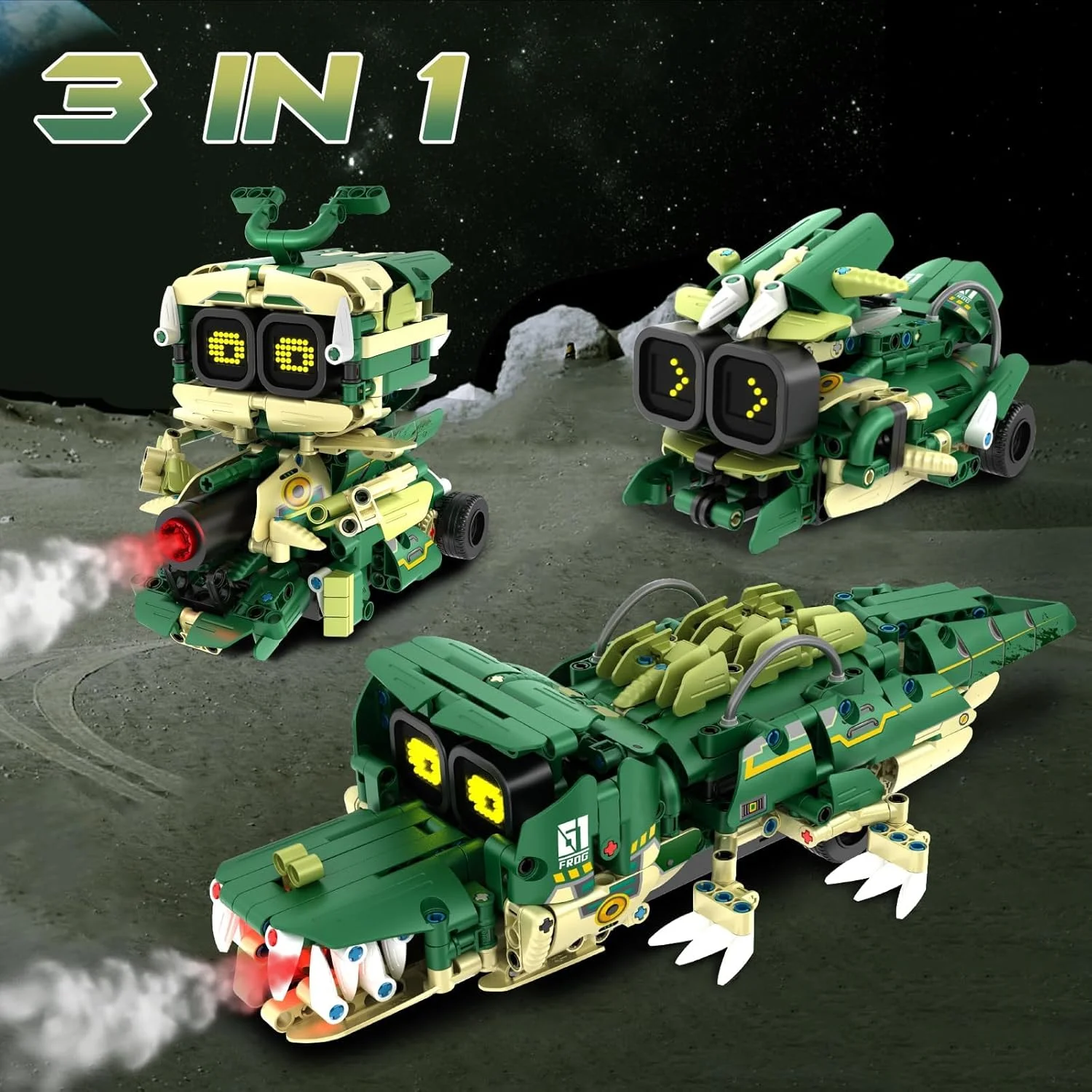 مجموعه اسباب بازی های ساختنی STEM، کیت ربات ساختنی 3 در 1 با کنترل از راه دور و اپلیکیشن برای کودکان به همراه اسپری موزیکال، مجموعه 513 قطعه بلوک ساختمانی، کیت های STEM برای کودکان 6-14 سال، ایده های هدیه تولد و کریسمس برای پسران و دختران مجموعه اسباب بازی های ساختنی STEM، کیت ربات ساختنی 3 در 1 با کنترل از راه دور و اپلیکیشن برای کودکان به همراه اسپری موزیکال، مجموعه 513 قطعه بلوک ساختمانی، کیت های STEM برای کودکان 6-14 سال، ایده های هدیه تولد و کریسمس برای پسران و دختران