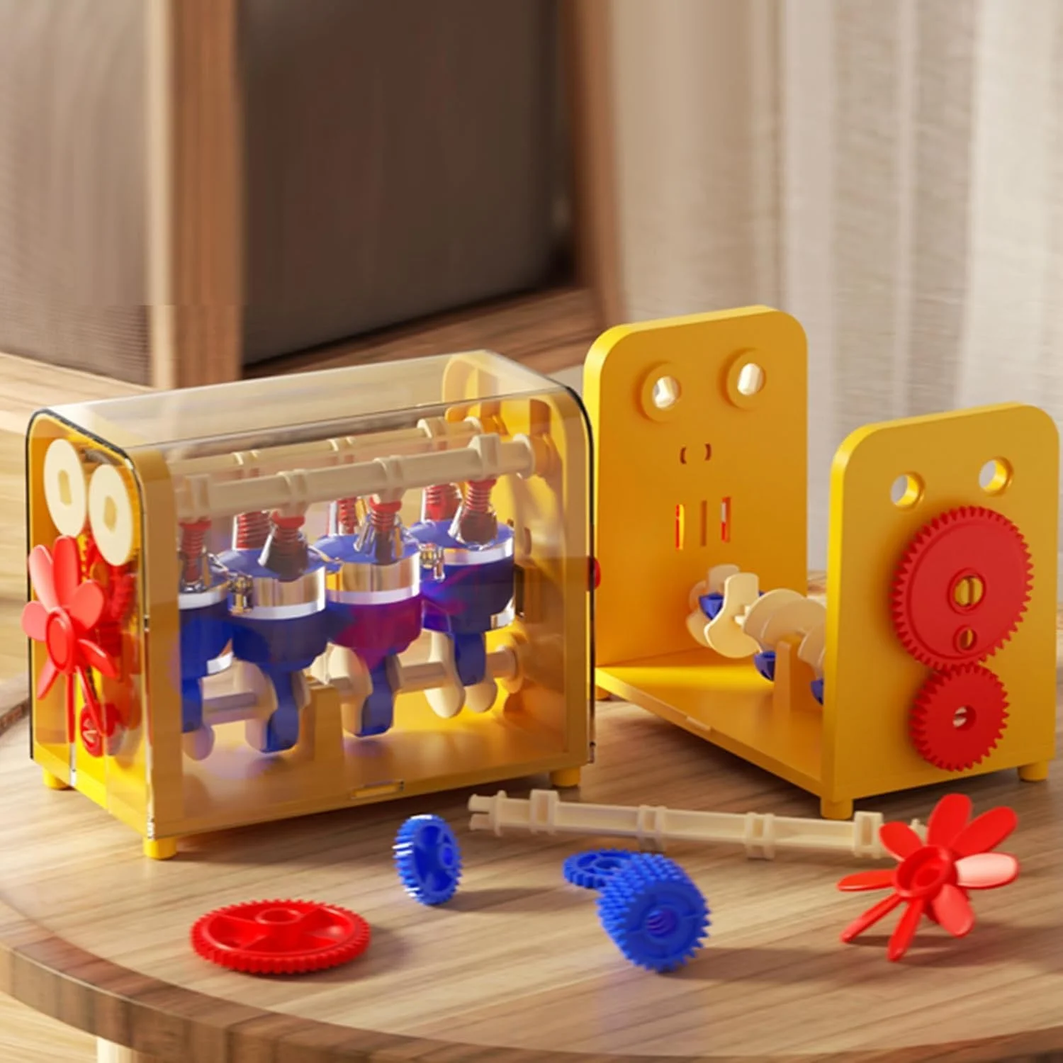 اسباب بازی ساخت موتور، کیت ساخت آموزشی STEM، اسباب بازی توسعه مغز کودکان، مجموعه مدل موتور کارکردی برای یادگیری شناختی، بازی مهندسی ساخت و ساز برای پسران و دختران 3-12 ساله، زرد اسباب بازی ساخت موتور، کیت ساخت آموزشی STEM، اسباب بازی توسعه مغز کودکان، مجموعه مدل موتور کارکردی برای یادگیری شناختی، بازی مهندسی ساخت و ساز برای پسران و دختران 3-12 ساله، زرد