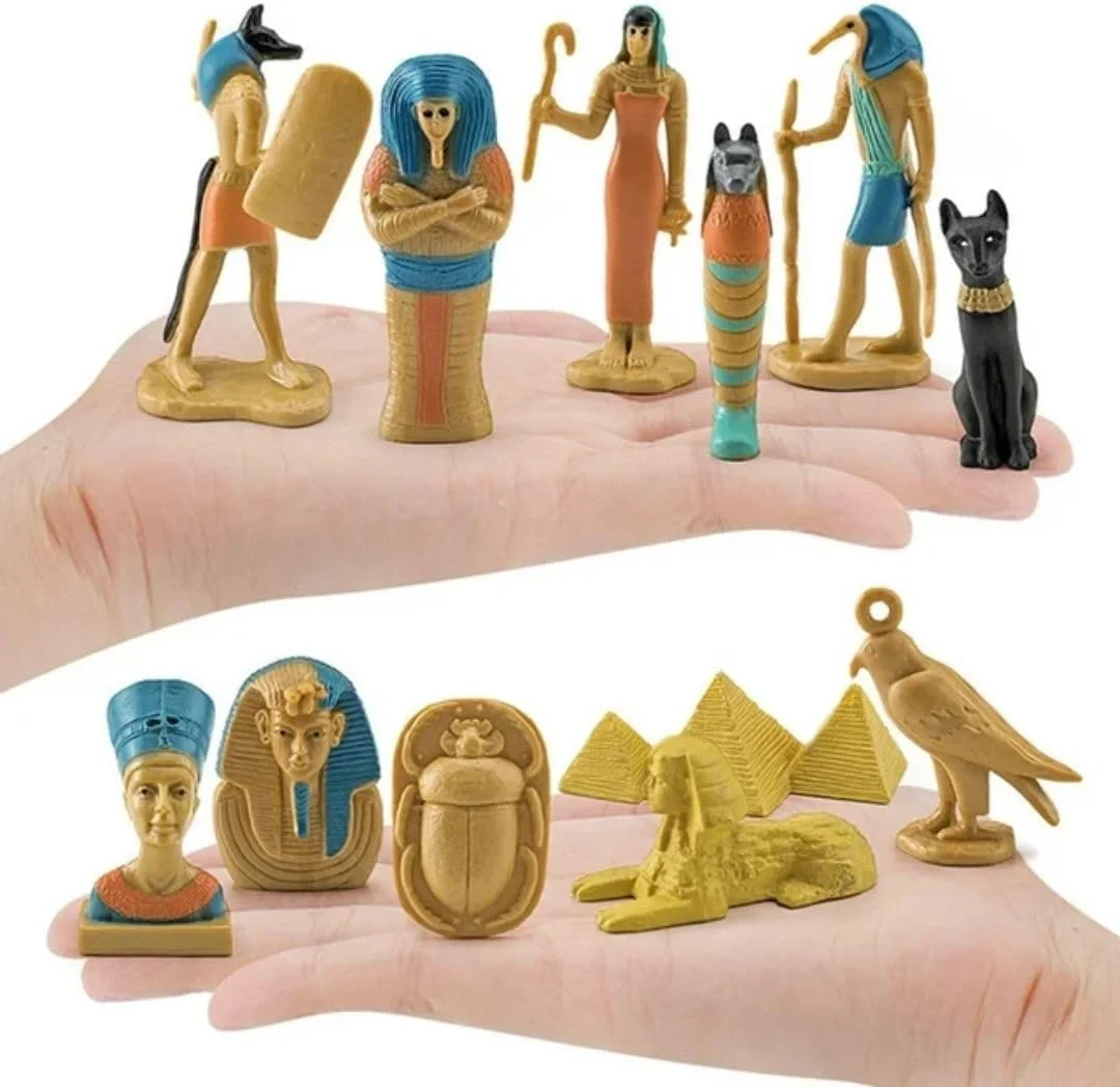 مجموعه 12 عددی اسباب بازی مصر باستان - مینی فیگورهای مصری با اهرام، مومیایی، شاه توت، ابوالهول، آنوبیس و آثار باستانی - فیگورهای بازی آموزشی تاریخ برای کودکان، پروژه های مدرسه و یادگیری مجموعه 12 عددی اسباب بازی مصر باستان - مینی فیگورهای مصری با اهرام، مومیایی، شاه توت، ابوالهول، آنوبیس و آثار باستانی - فیگورهای بازی آموزشی تاریخ برای کودکان، پروژه های مدرسه و یادگیری