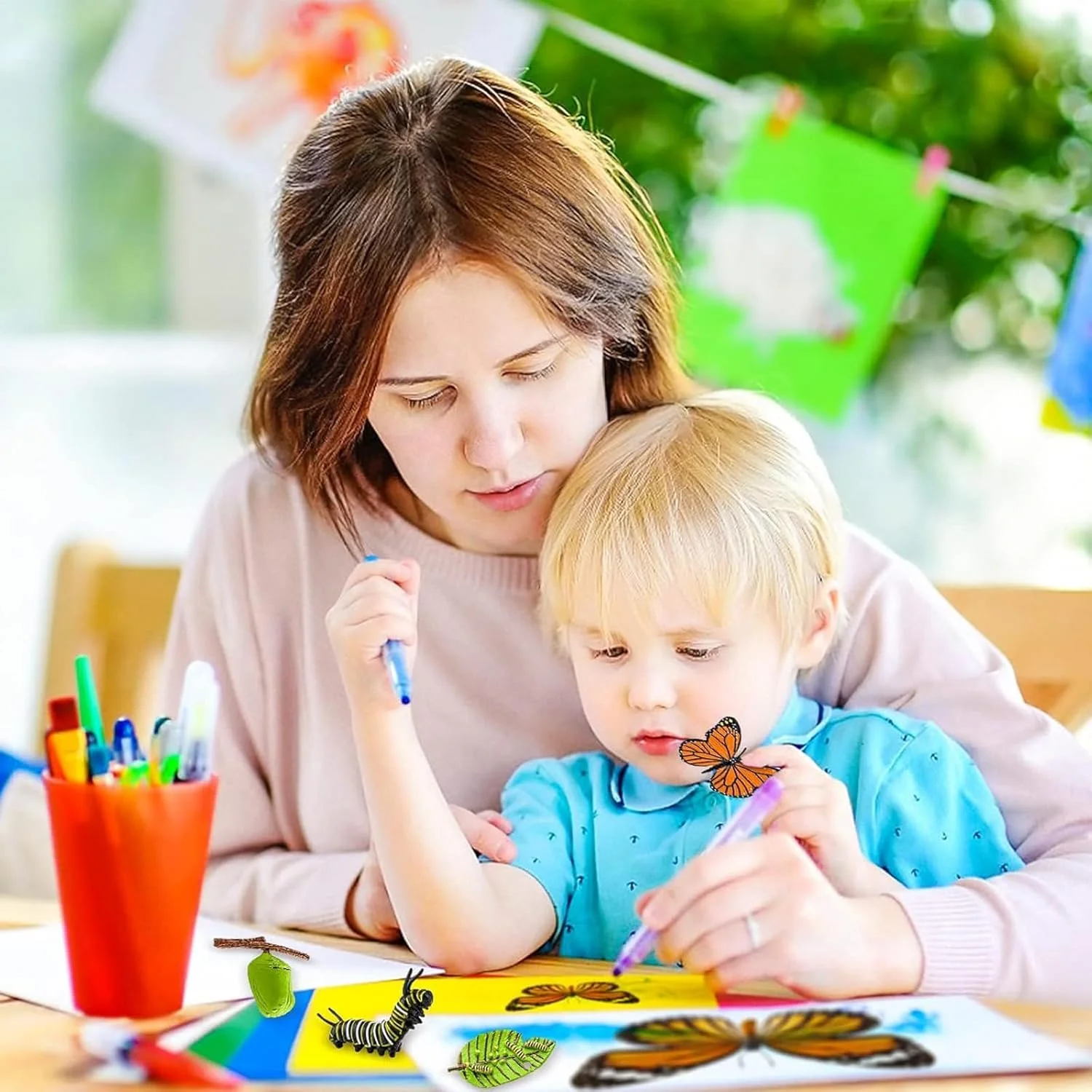 مجموعه 8 عددی چرخه زندگی پروانه برای کودکان - اسباب بازی آموزشی رشد از کرم ابریشم تا پروانه، مدل دگردیسی حشرات برای یادگیری علوم، ابزار آموزش عملی طبیعت و علوم مجموعه 8 عددی چرخه زندگی پروانه برای کودکان - اسباب بازی آموزشی رشد از کرم ابریشم تا پروانه، مدل دگردیسی حشرات برای یادگیری علوم، ابزار آموزش عملی طبیعت و علوم