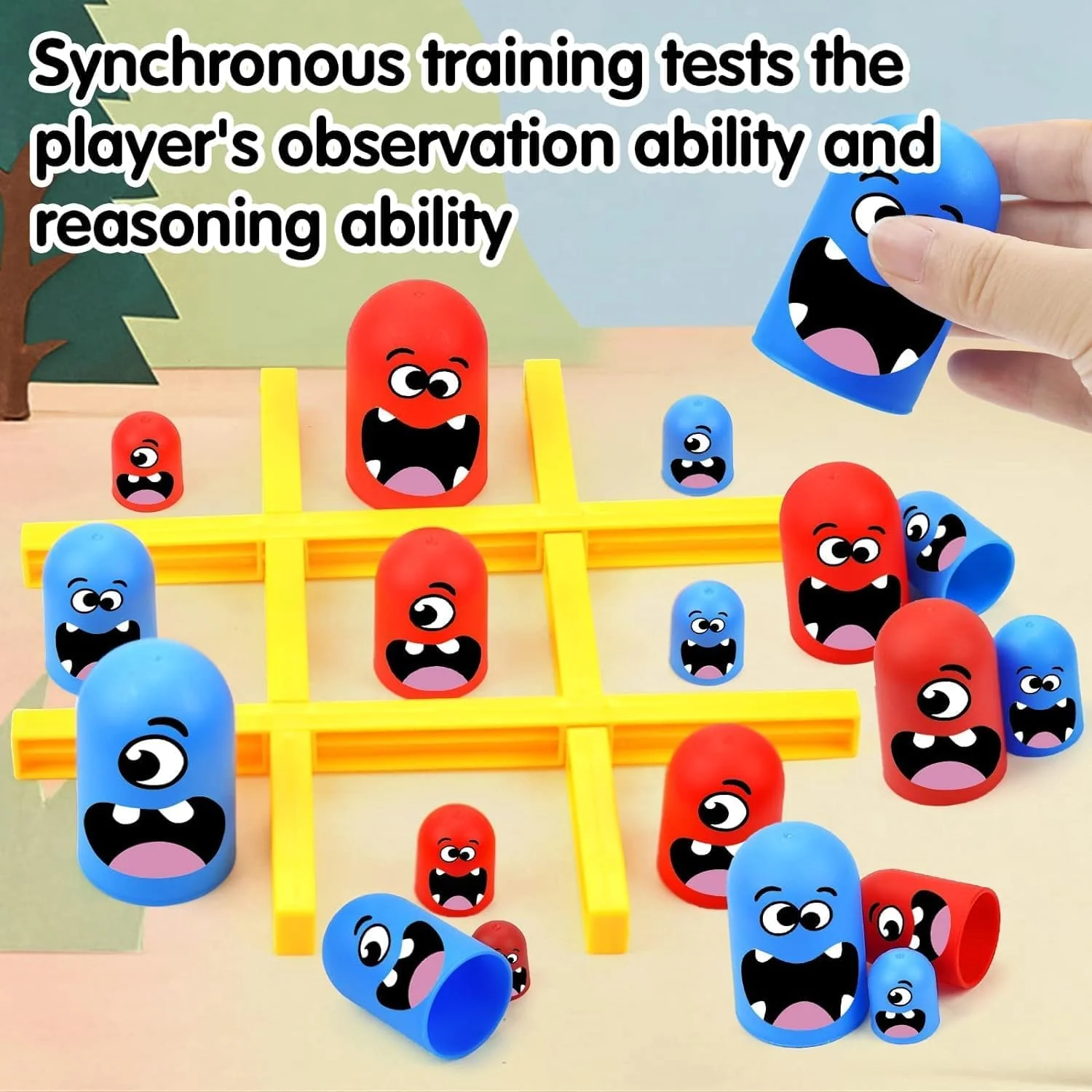 مجموعه بازی فکری دوز TERRIFI، بازی تعاملی دو نفره والد-فرزند، بازی رومیزی اسباب بازی آموزشی، بازی های خانوادگی کلاسیک، دکوراسیون منزل