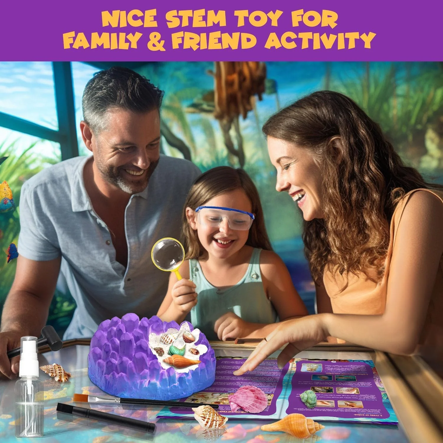 کیت حفاری فسیل اقیانوسی، بیش از 20 صدف و حلزون واقعی را حفاری کنید، فعالیت آموزشی علمی سرگرم کننده، اسباب بازی STEM برای کودکان، کیت حفاری زمین شناسی مجموعه فسیل، هدیه برای پسران و دختران 6 7 8 9 10 سال به بالا کیت حفاری فسیل اقیانوسی، بیش از 20 صدف و حلزون واقعی را حفاری کنید، فعالیت آموزشی علمی سرگرم کننده، اسباب بازی STEM برای کودکان، کیت حفاری زمین شناسی مجموعه فسیل، هدیه برای پسران و دختران 6 7 8 9 10 سال به بالا