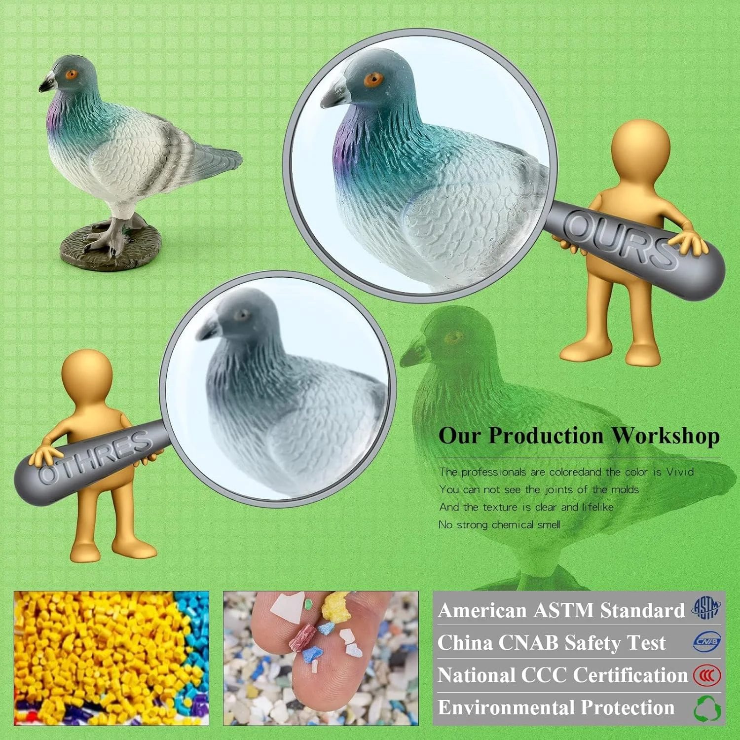 مجسمه های پرنده حیاط خلوت واقعی، مجموعه اسباب بازی آموزشی پرنده برای کودکان و نوپاها، تزیین کیک و دکوراسیون جشن تولد، هدیه برای دوستداران طبیعت (9 عددی)