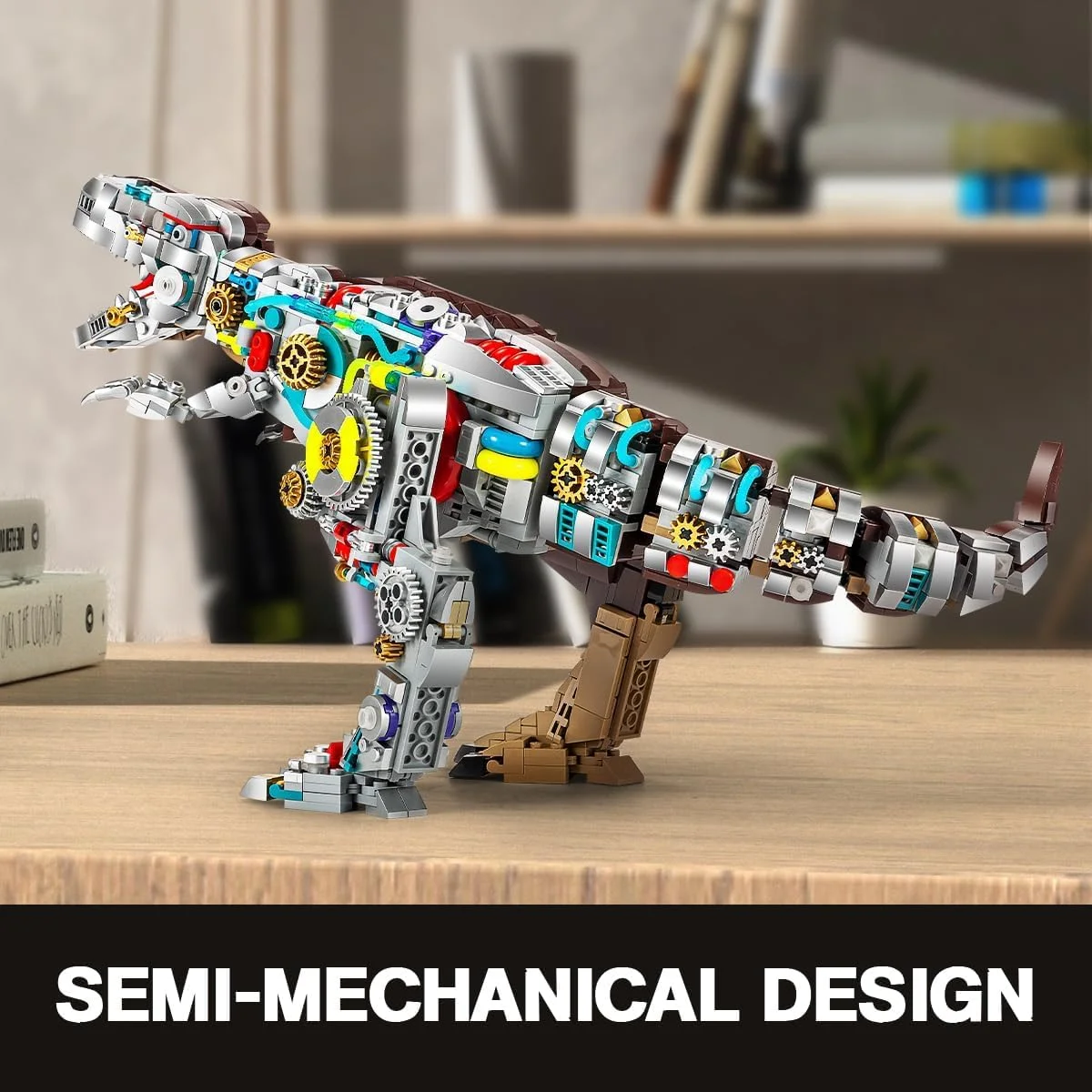 کیت ساختنی سایبورگ تی-رکس برای کودکان، 1388 قطعه بلوک دایناسور آموزشی، اسباب بازی مونتاژ تیرانوسوروس رکس، هدیه برای پسران و دختران، ایده آل برای تولدها و تعطیلات کیت ساختنی سایبورگ تی-رکس برای کودکان، 1388 قطعه بلوک دایناسور آموزشی، اسباب بازی مونتاژ تیرانوسوروس رکس، هدیه برای پسران و دختران، ایده آل برای تولدها و تعطیلات