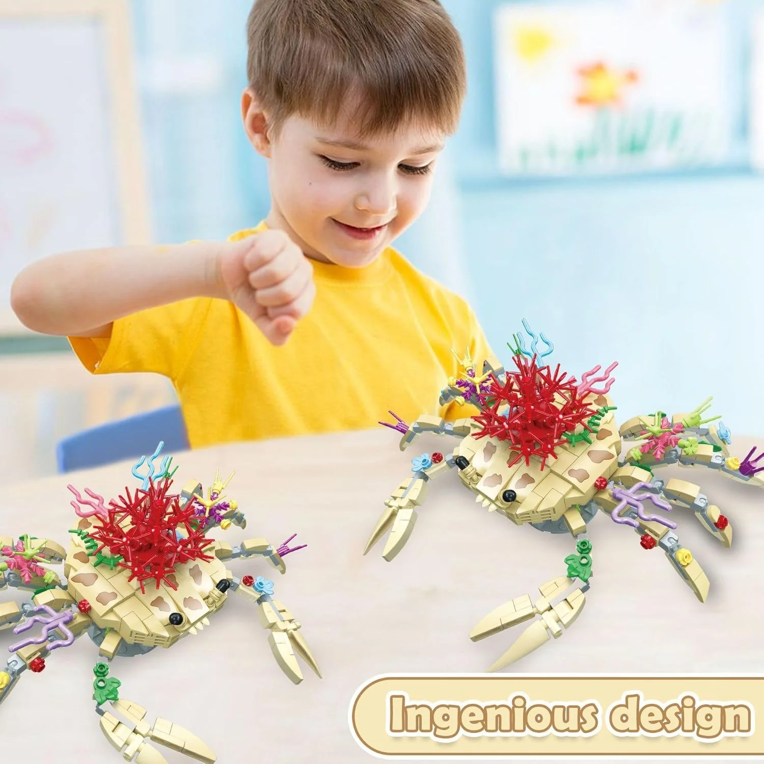 میکرو آجر، مجموعه ساختنی اسباب بازی گیاهان حیوانات اقیانوسی خرچنگ، مدل بلوک های مجموعه گیاه شناسی حیوانات برای اسباب بازی های نوجوانان، دکوراسیون منزل و هنر اداری هدیه خلاقانه، 441 قطعه میکرو آجر، مجموعه ساختنی اسباب بازی گیاهان حیوانات اقیانوسی خرچنگ، مدل بلوک های مجموعه گیاه شناسی حیوانات برای اسباب بازی های نوجوانان، دکوراسیون منزل و هنر اداری هدیه خلاقانه، 441 قطعه