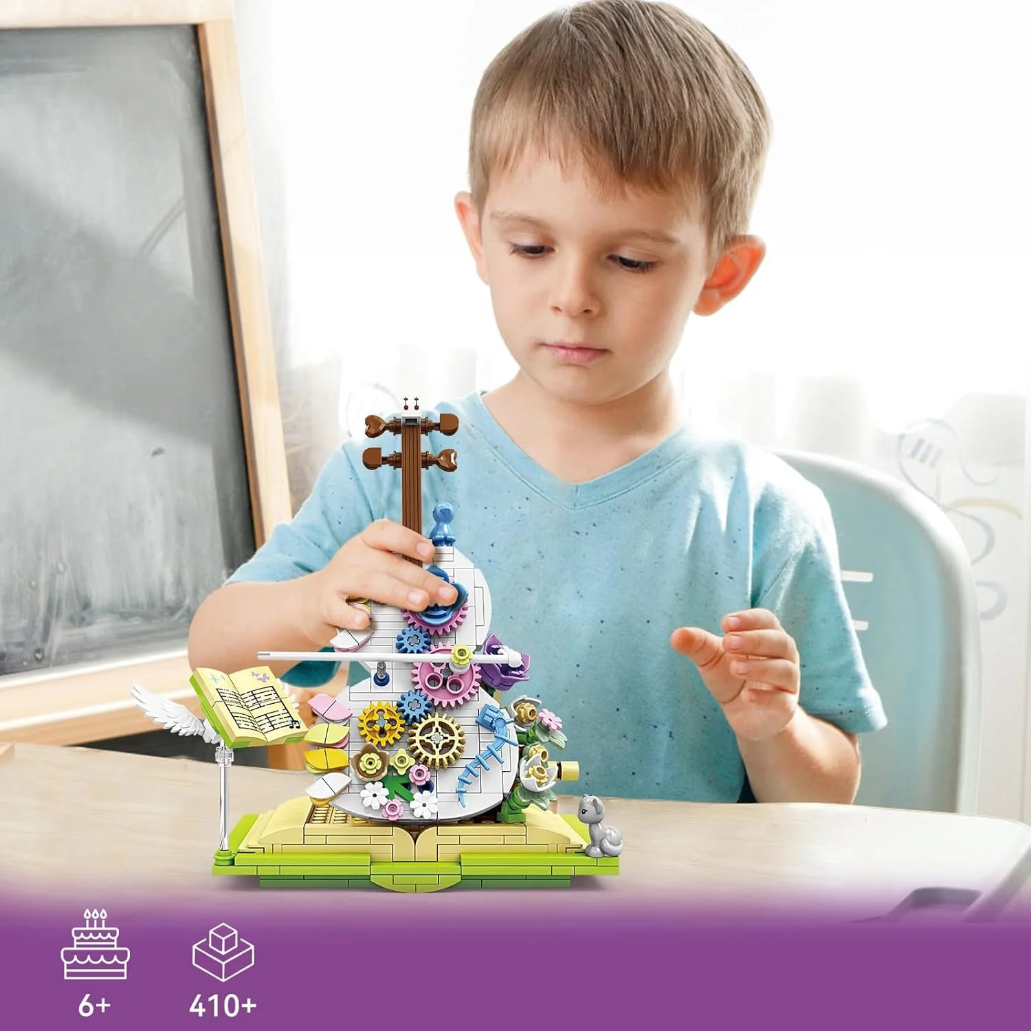 اسباب بازی های ساختنی TERRIFI، مجموعه ساخت ویولن گل و کتاب جادویی با کمان رقصنده - دکور گل رنگارنگ، هدیه ای برای دختران، پسران یا کودکان 6 سال به بالا، کیت دکوراسیون زیبای خانه اسباب بازی های ساختنی TERRIFI، مجموعه ساخت ویولن گل و کتاب جادویی با کمان رقصنده - دکور گل رنگارنگ، هدیه ای برای دختران، پسران یا کودکان 6 سال به بالا، کیت دکوراسیون زیبای خانه